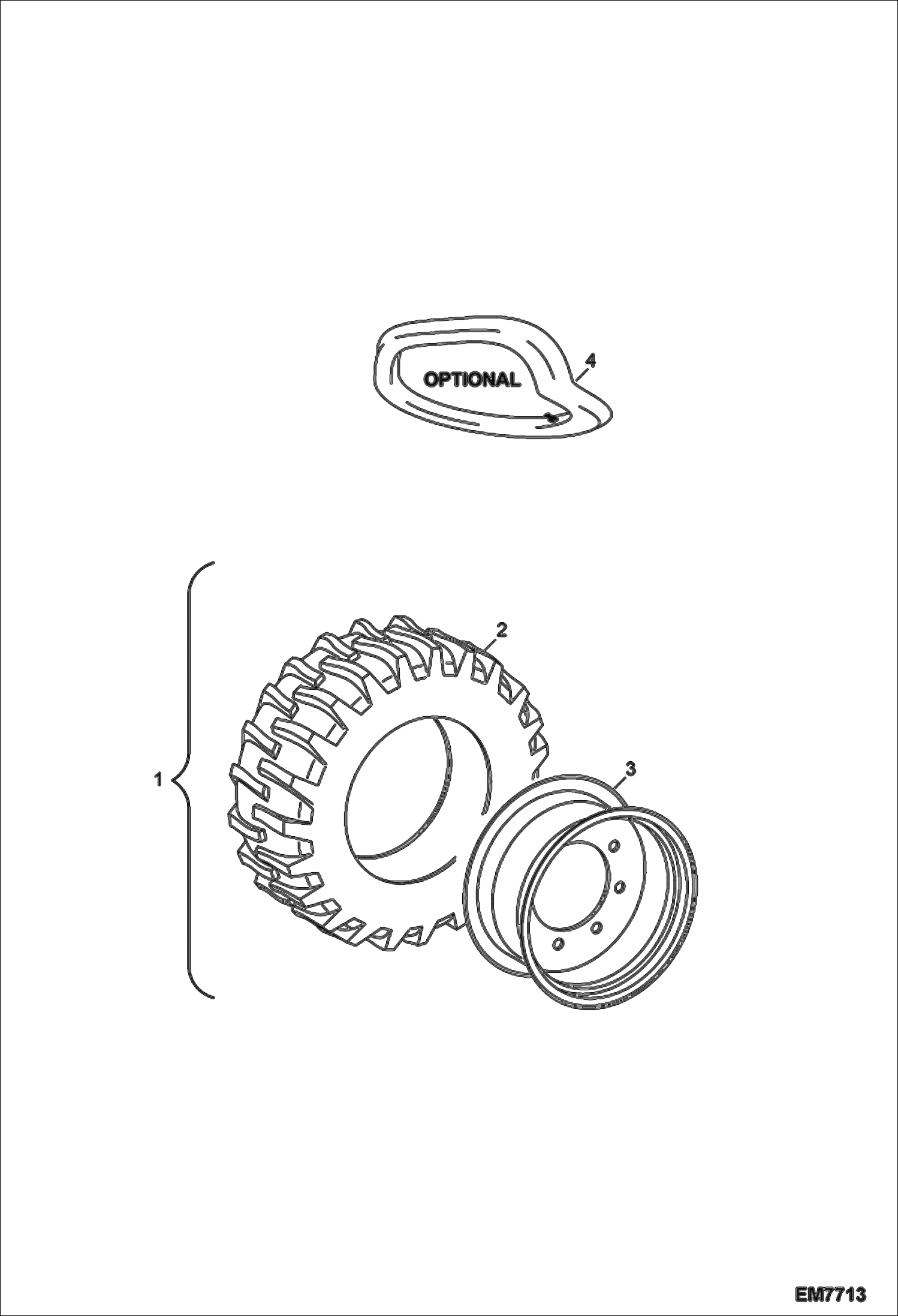 Схема запчастей Bobcat TR35160 - WHEELS DRIVE SYSTEM