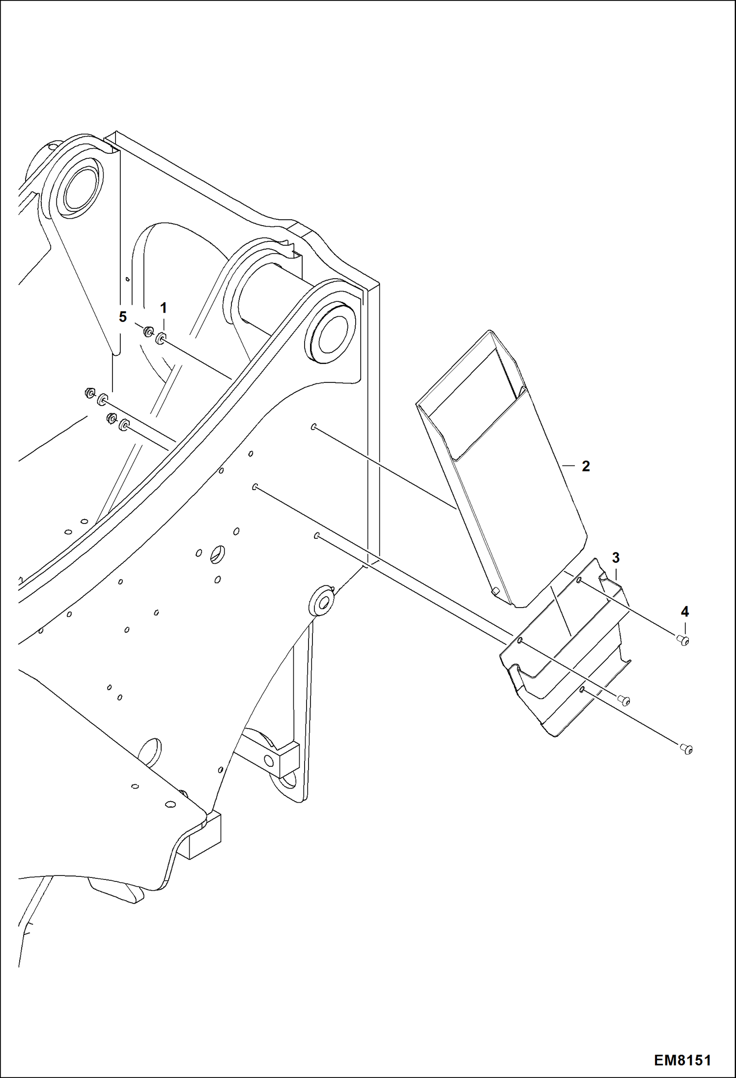 Схема запчастей Bobcat TL360 - WHEEL STOP ACCESSORIES & OPTIONS