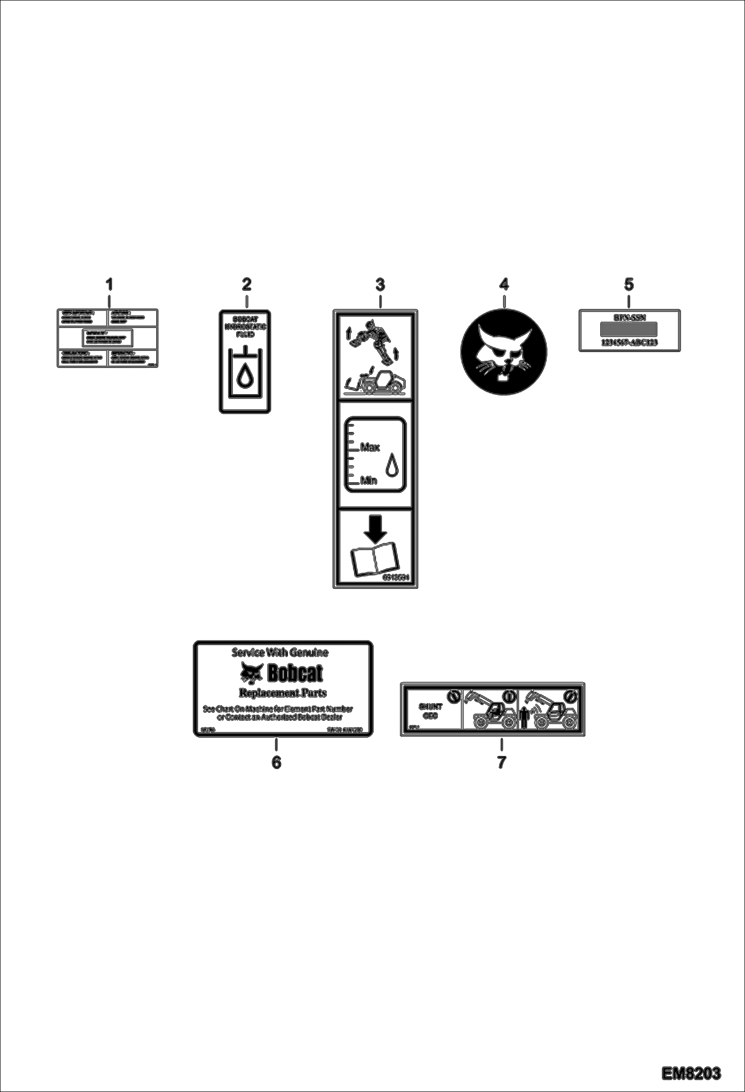 Схема запчастей Bobcat T3571L - DECALS (Inside) ACCESSORIES & OPTIONS