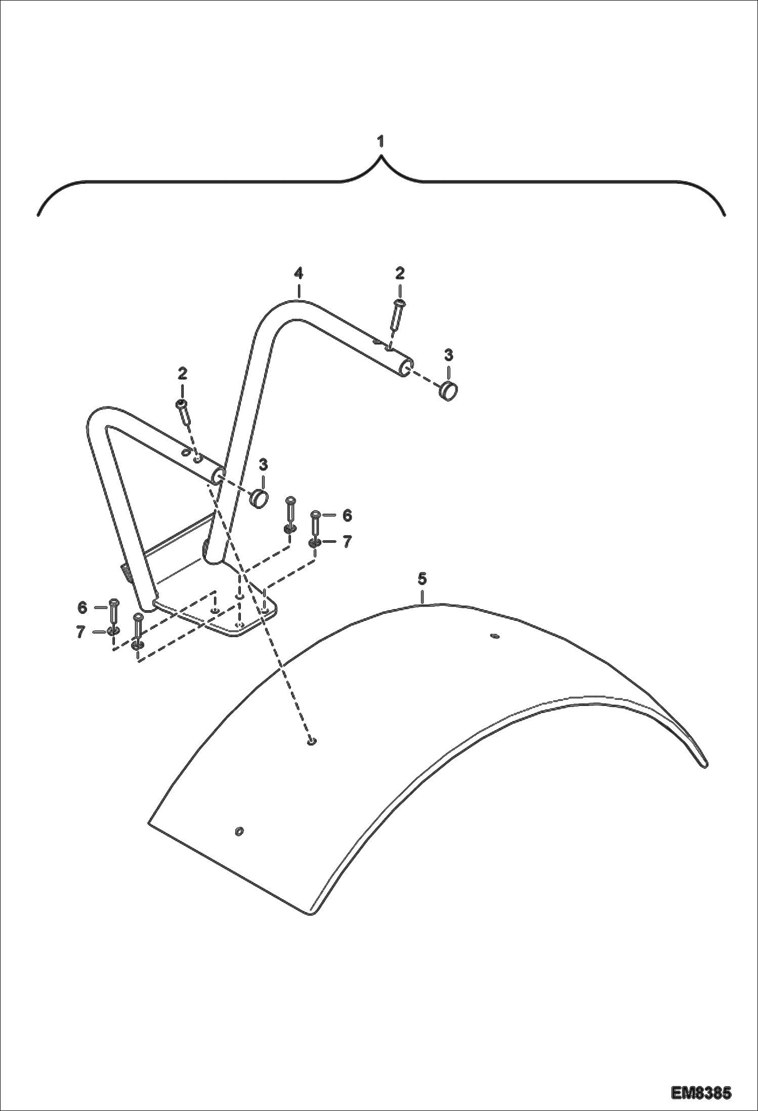 Схема запчастей Bobcat T35120SL - MUDGUARD 20 ACCESSORIES & OPTIONS