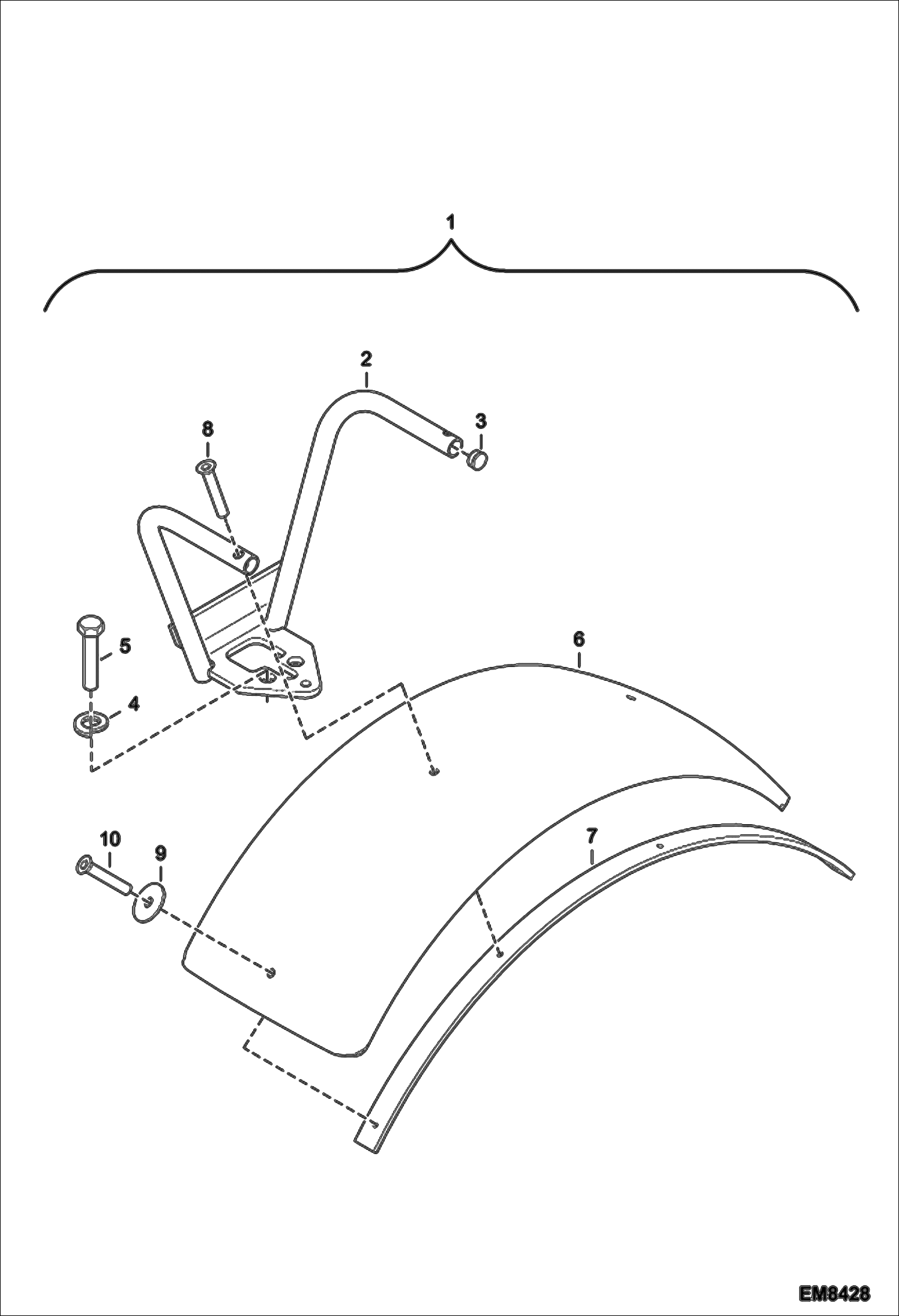 Схема запчастей Bobcat T3571L - MUDGUARD 20 ACCESSORIES & OPTIONS