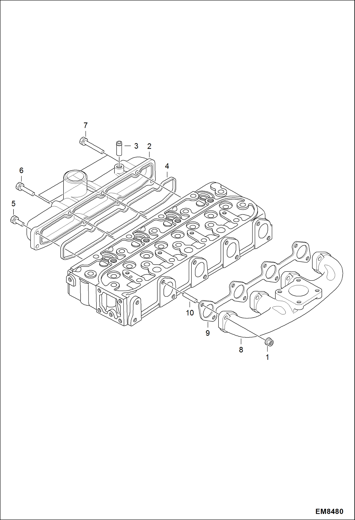 Схема запчастей Bobcat S-Series - MANIFOLDS POWER UNIT