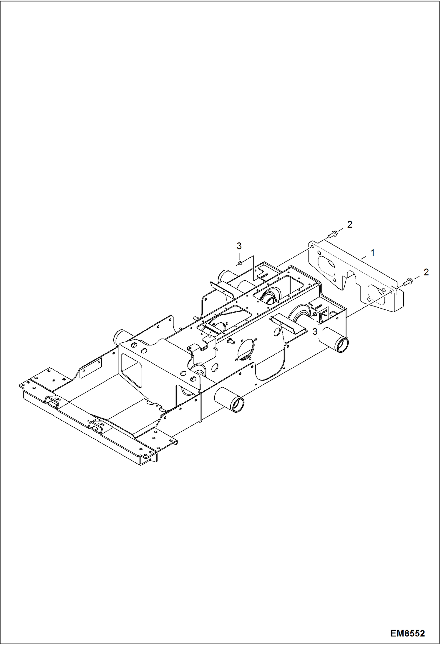 Схема запчастей Bobcat S-Series - COUNTERWEIGHT (Front) ACCESSORIES & OPTIONS