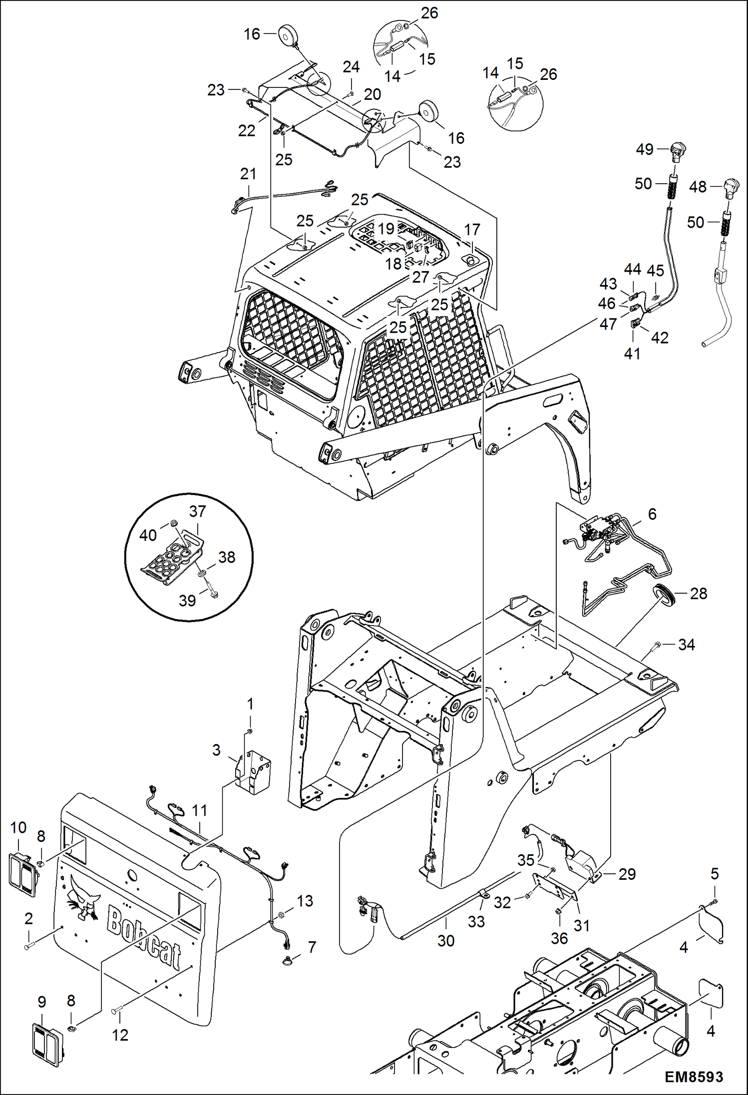 Схема запчастей Bobcat S-Series - JAPAN PACKAGE ACCESSORIES & OPTIONS