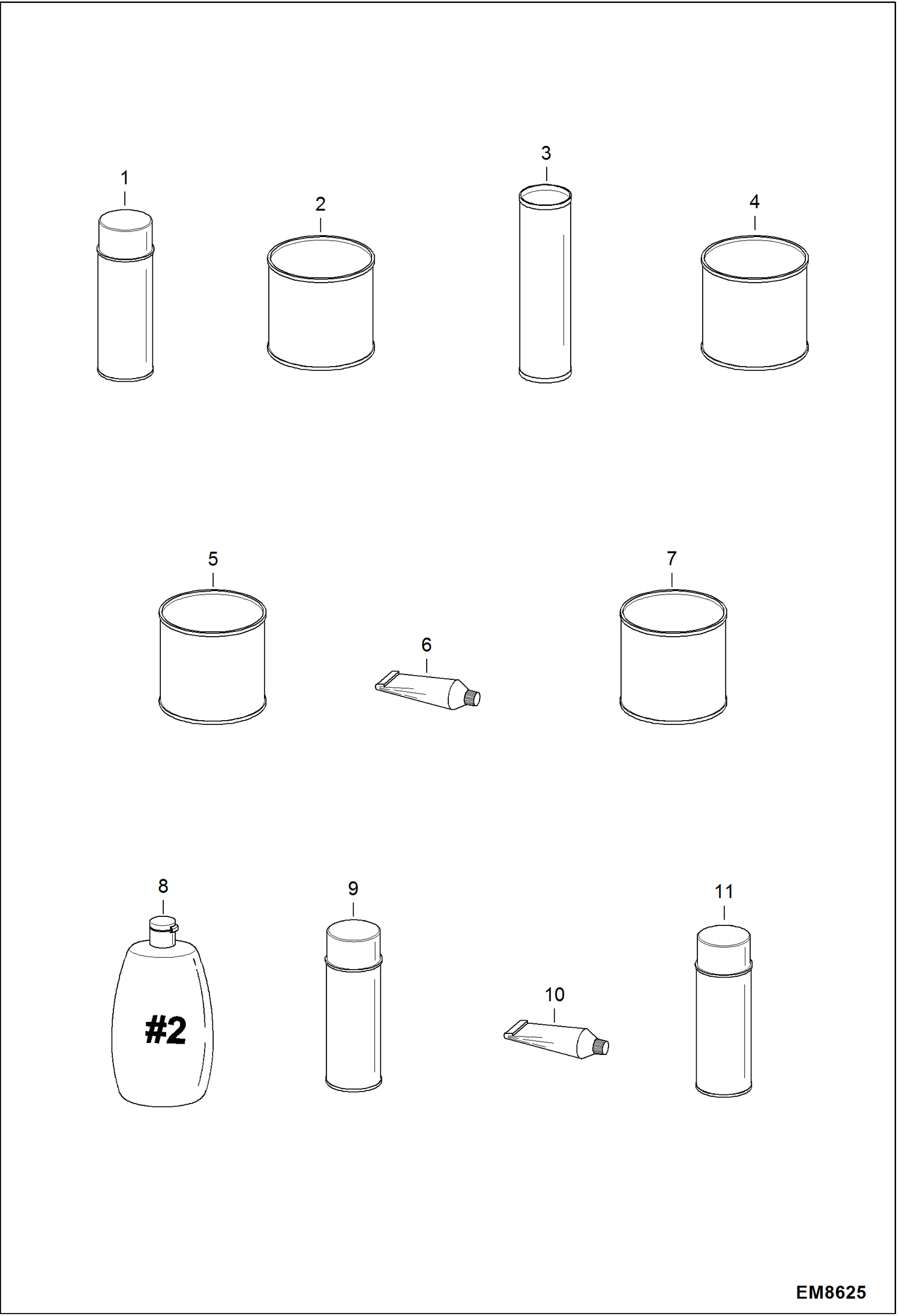 Схема запчастей Bobcat S-Series - BULK ITEMS ACCESSORIES & OPTIONS