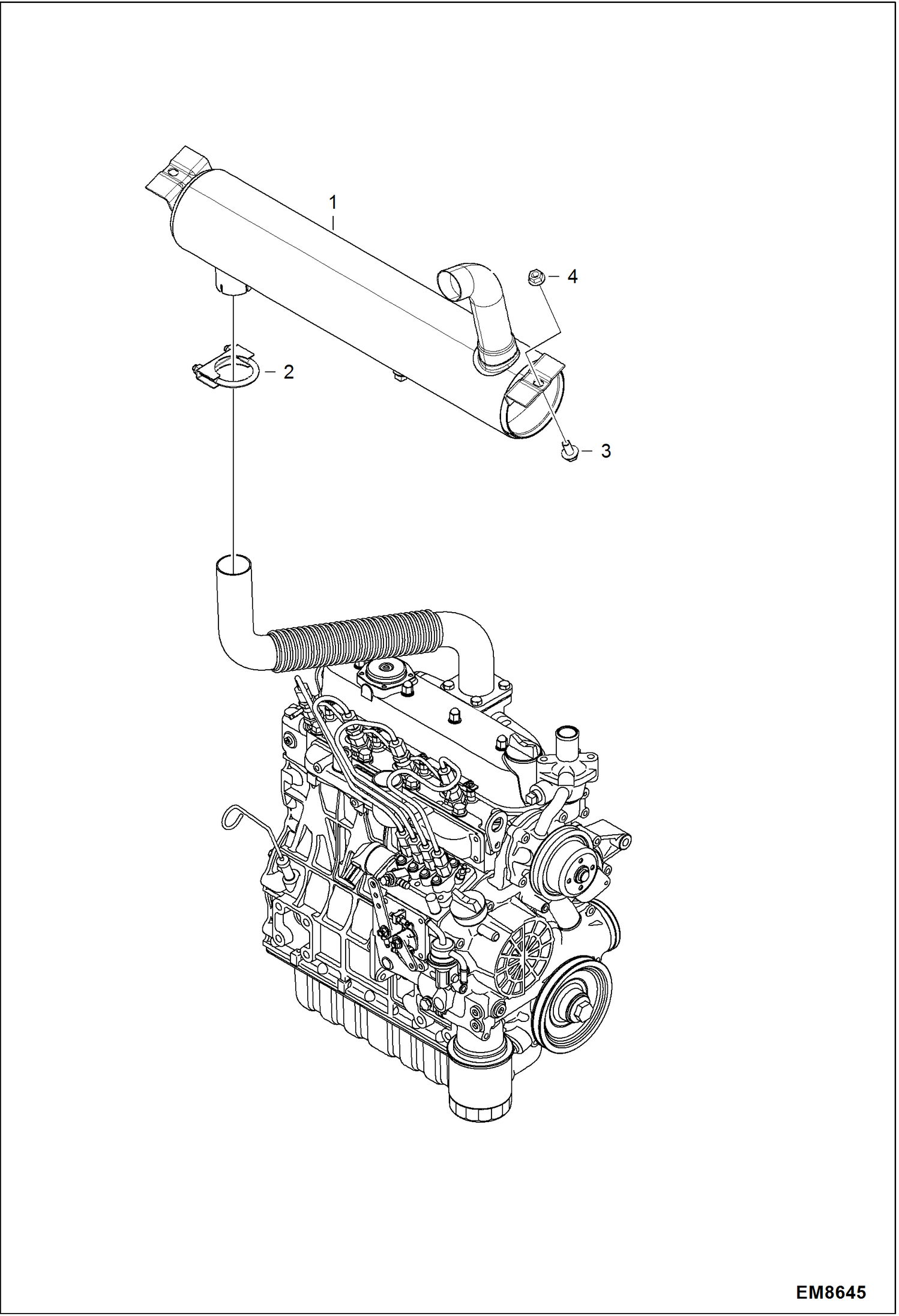 Схема запчастей Bobcat S-Series - MUFFLER/PURIFIER ACCESSORIES & OPTIONS