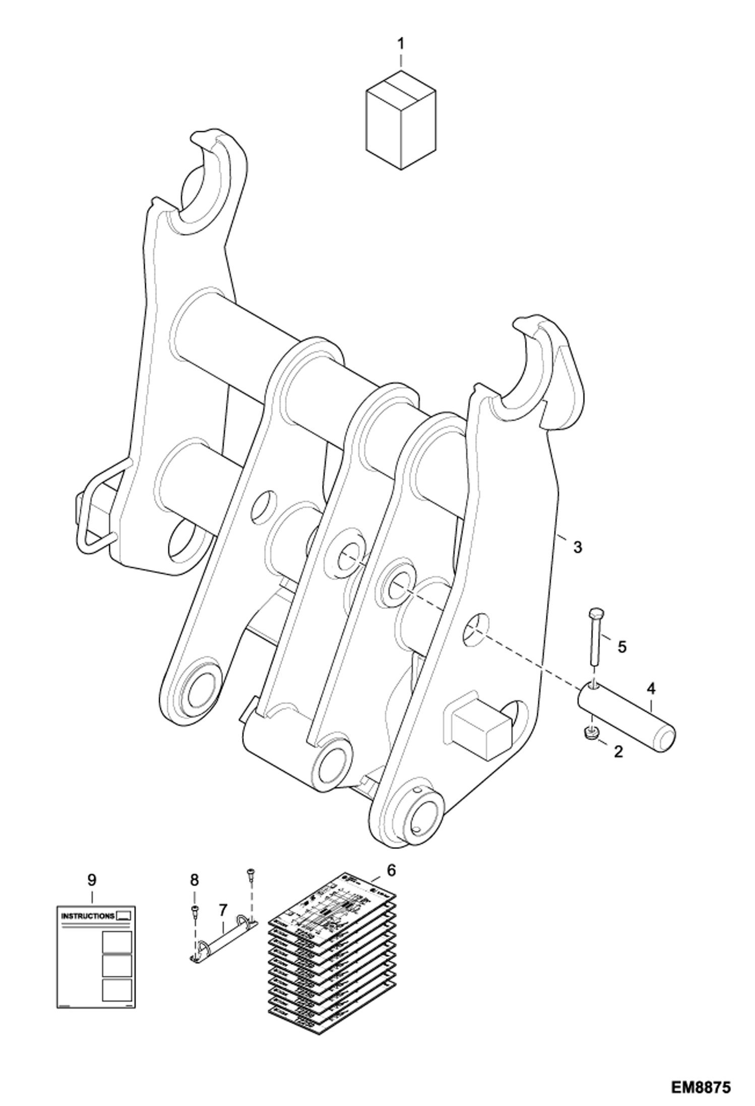 Схема запчастей Bobcat T2250 - QUICK-TACH KIT ACCESSORIES & OPTIONS