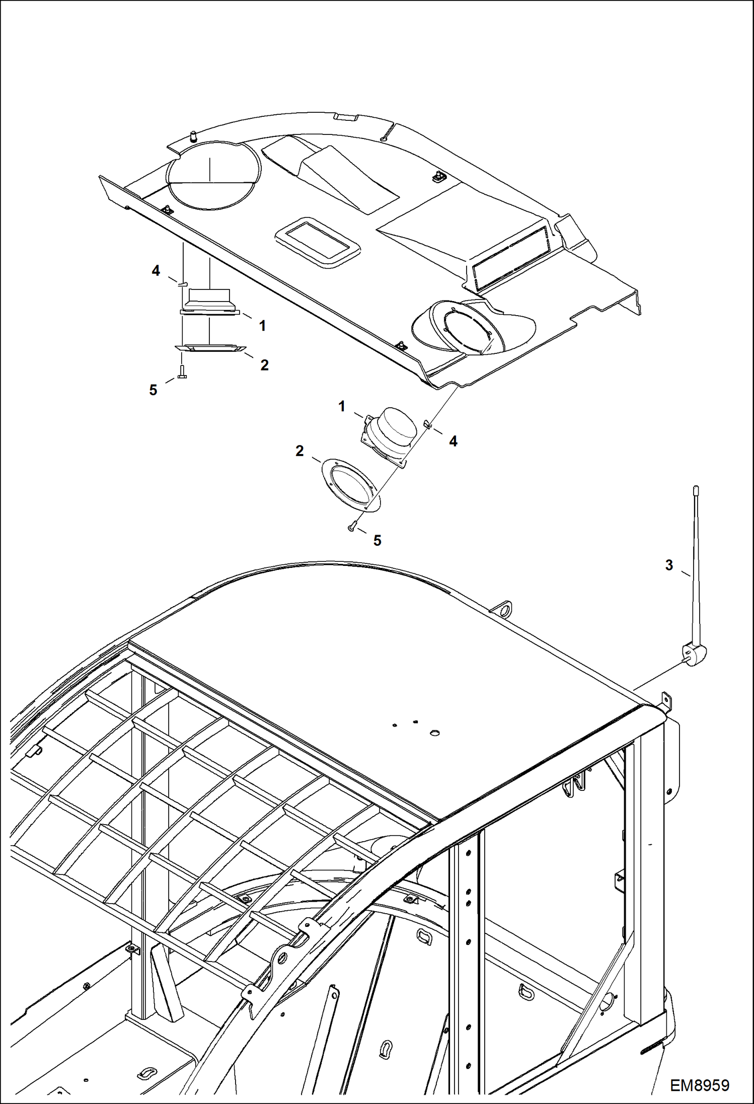 Схема запчастей Bobcat TL360 - SOUND SYSTEM ACCESSORIES & OPTIONS