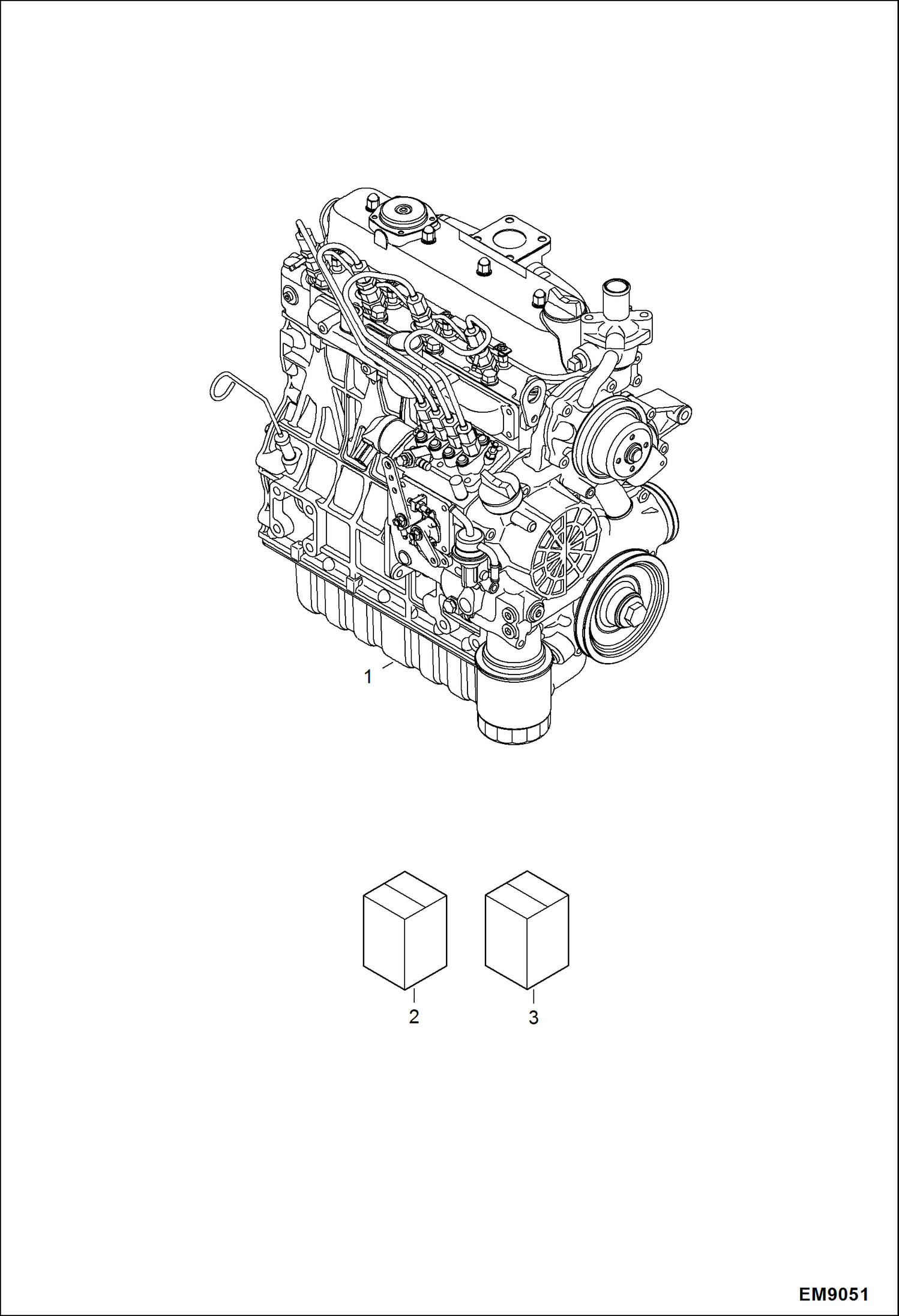 Схема запчастей Bobcat S-Series - ENGINE & GASKET KITS POWER UNIT