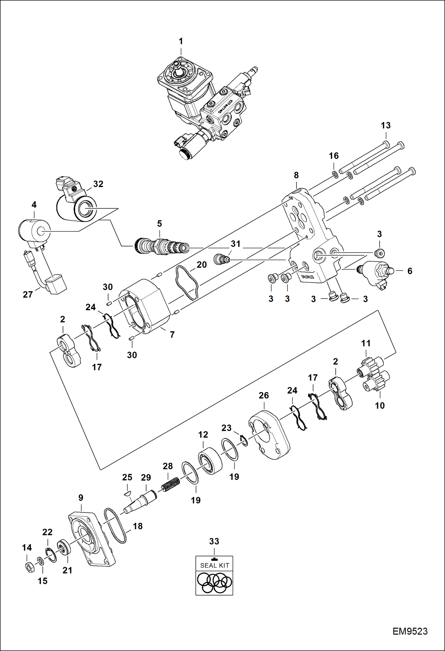 Схема запчастей Bobcat TL470HF - FAN MOTOR INVERTER ACCESSORIES & OPTIONS