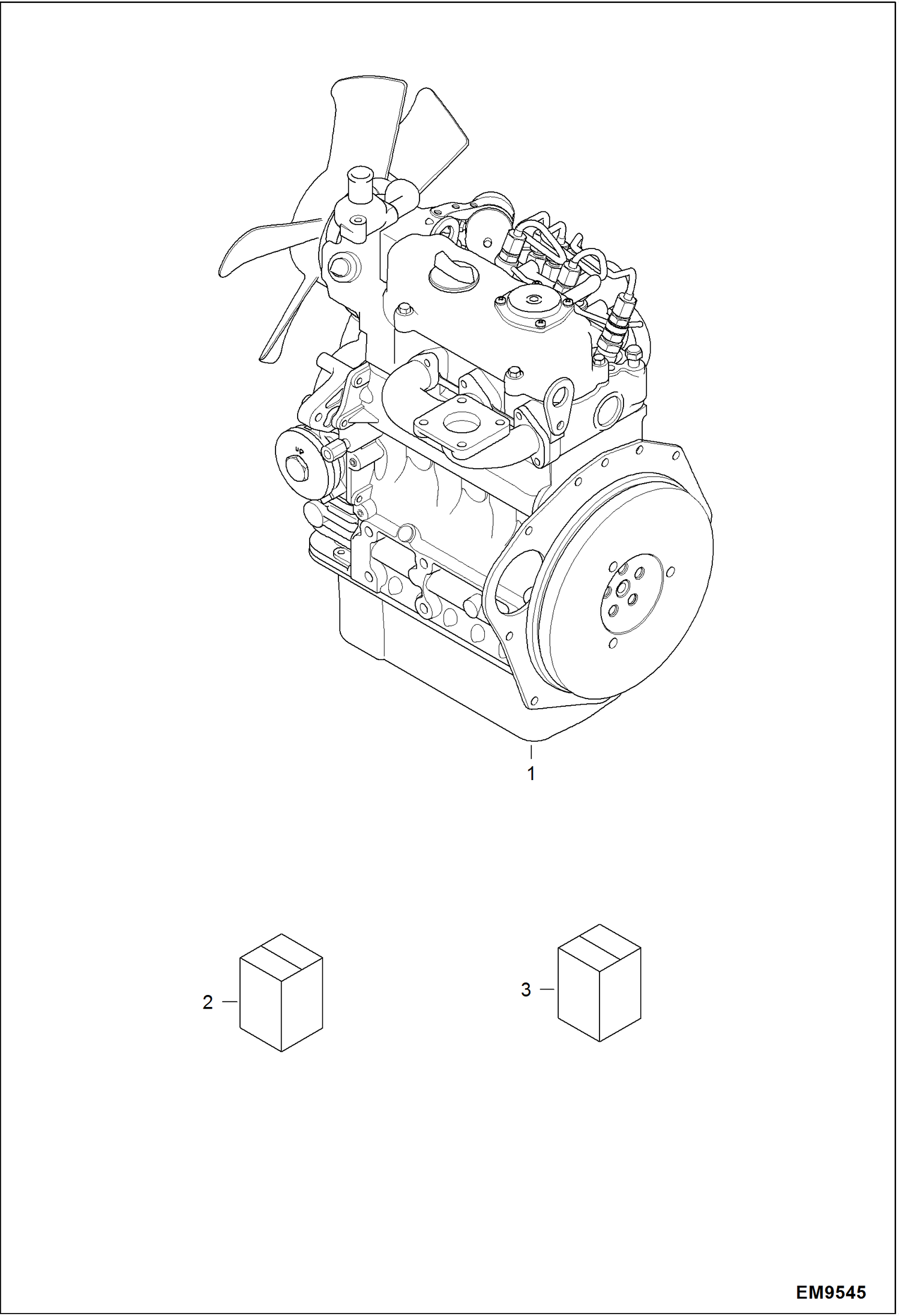 Схема запчастей Bobcat E14 - ENGINE & GASKET KITS POWER UNIT