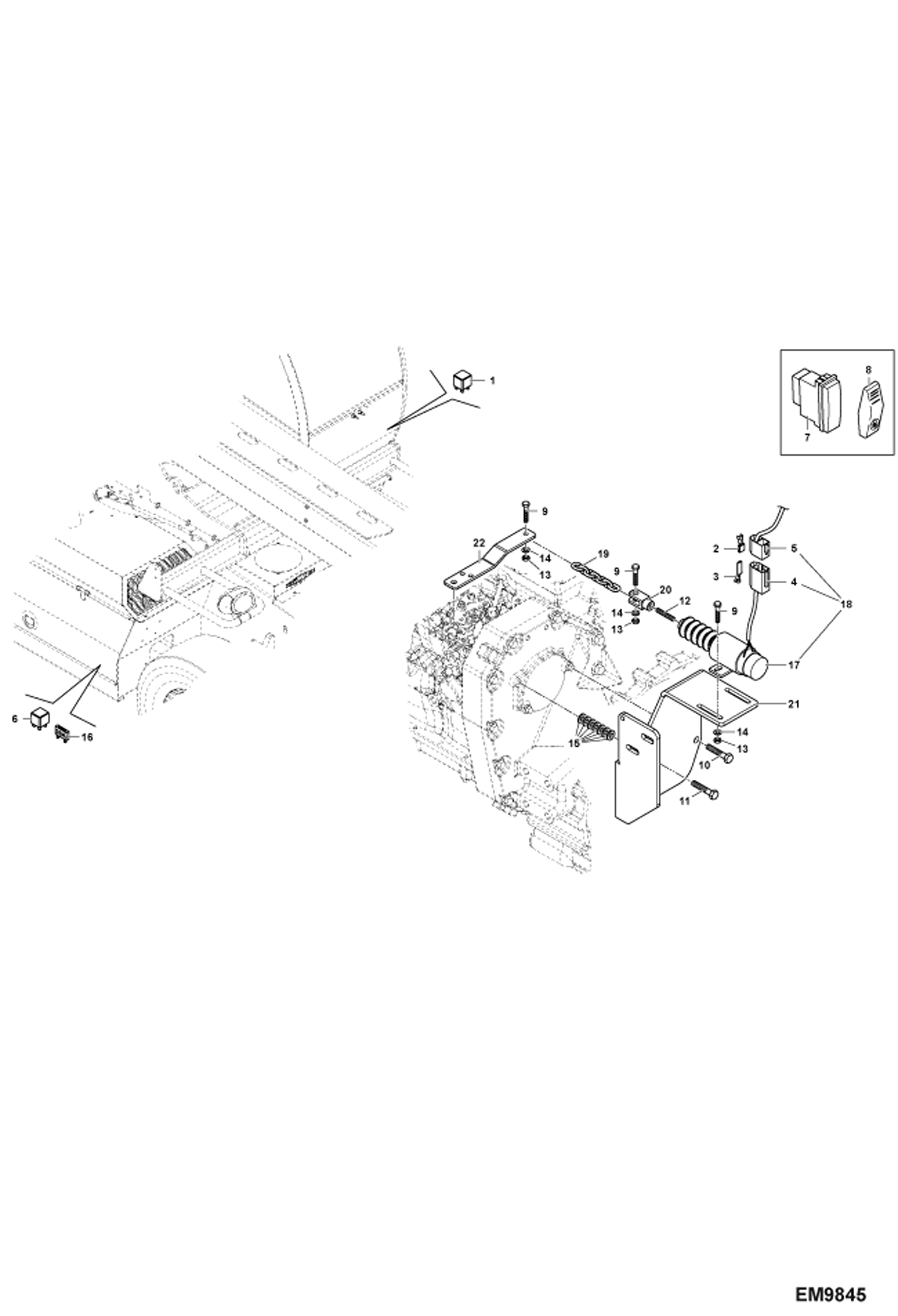 Схема запчастей Bobcat TR38160 - 2 SPEED ACCELERATOR ACCESSORIES & OPTIONS