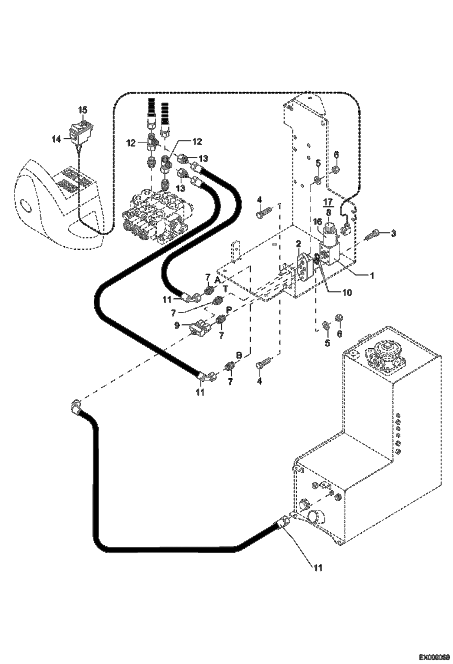 Схема запчастей Bobcat 444 - FLOAT POSITION - BLADE HYDRAULIC SYSTEM