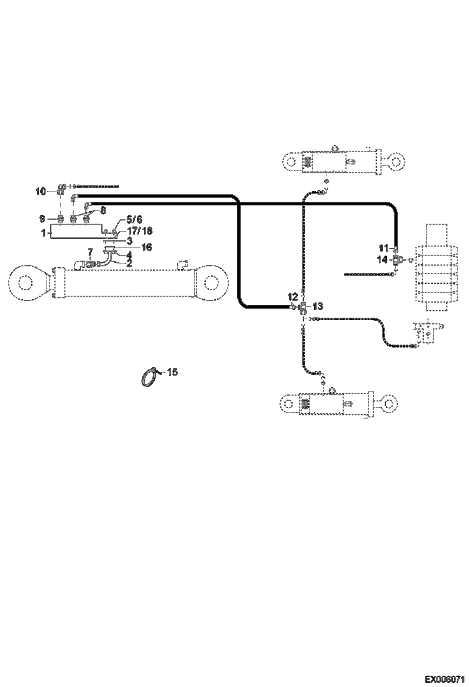 Схема запчастей Bobcat 444 - LOAD HOLDING VALVE - DIPPER ARM - MONO HYDRAULIC SYSTEM