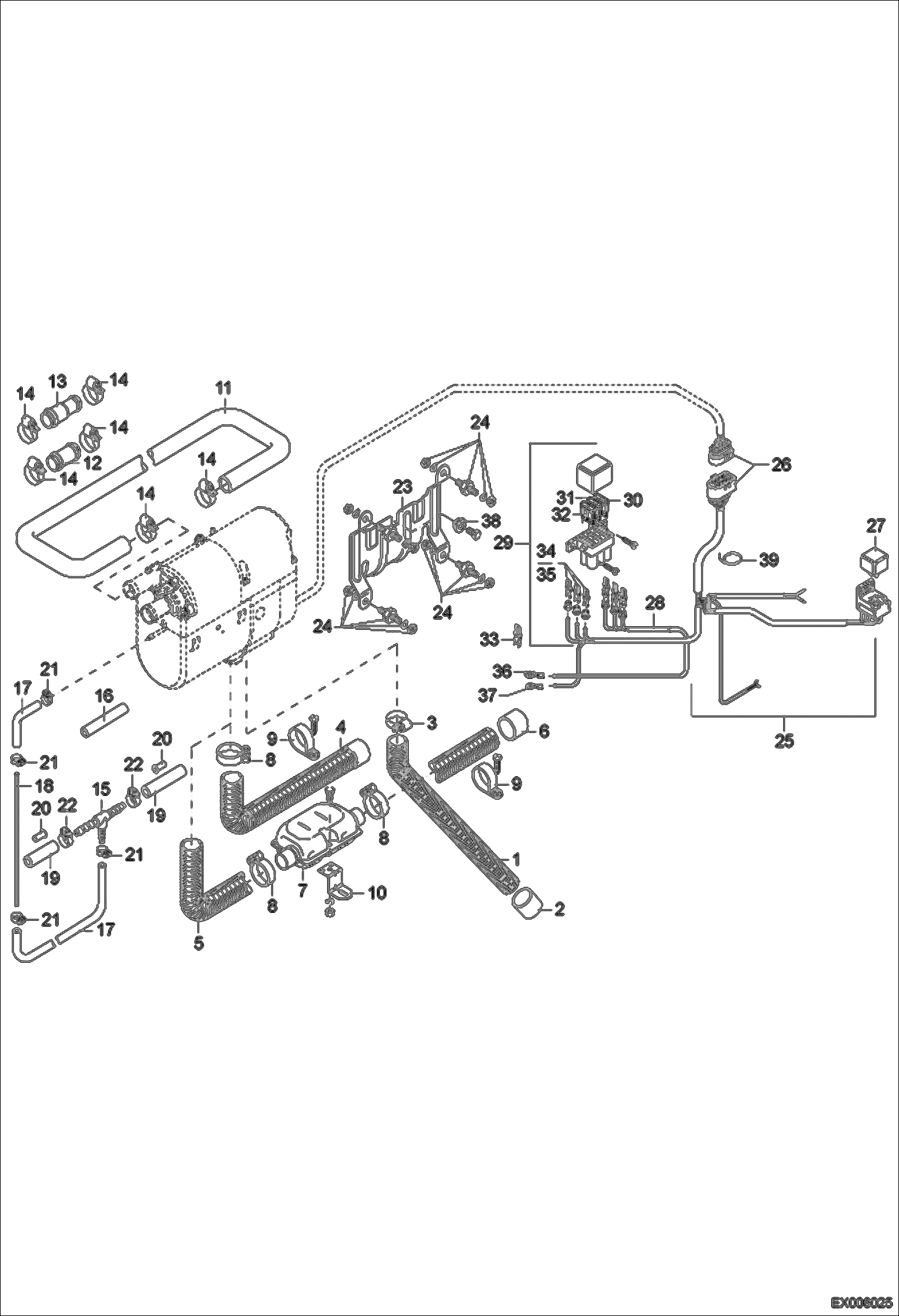 Схема запчастей Bobcat 444 - DIESEL OPERATED HEATING (Mounting Kit) POWER UNIT