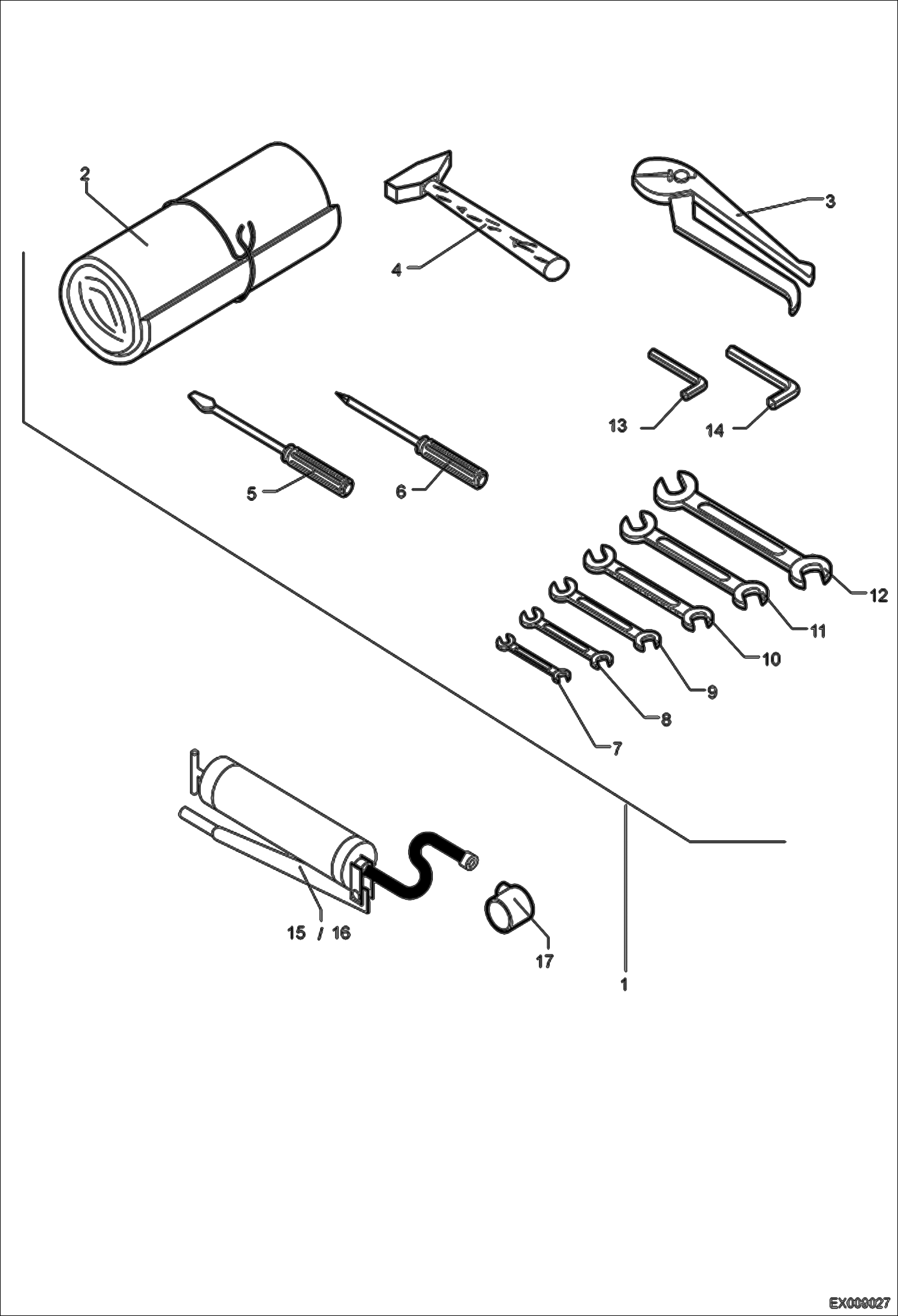 Схема запчастей Bobcat 444 - TOOL ACCESSORIES & OPTIONS