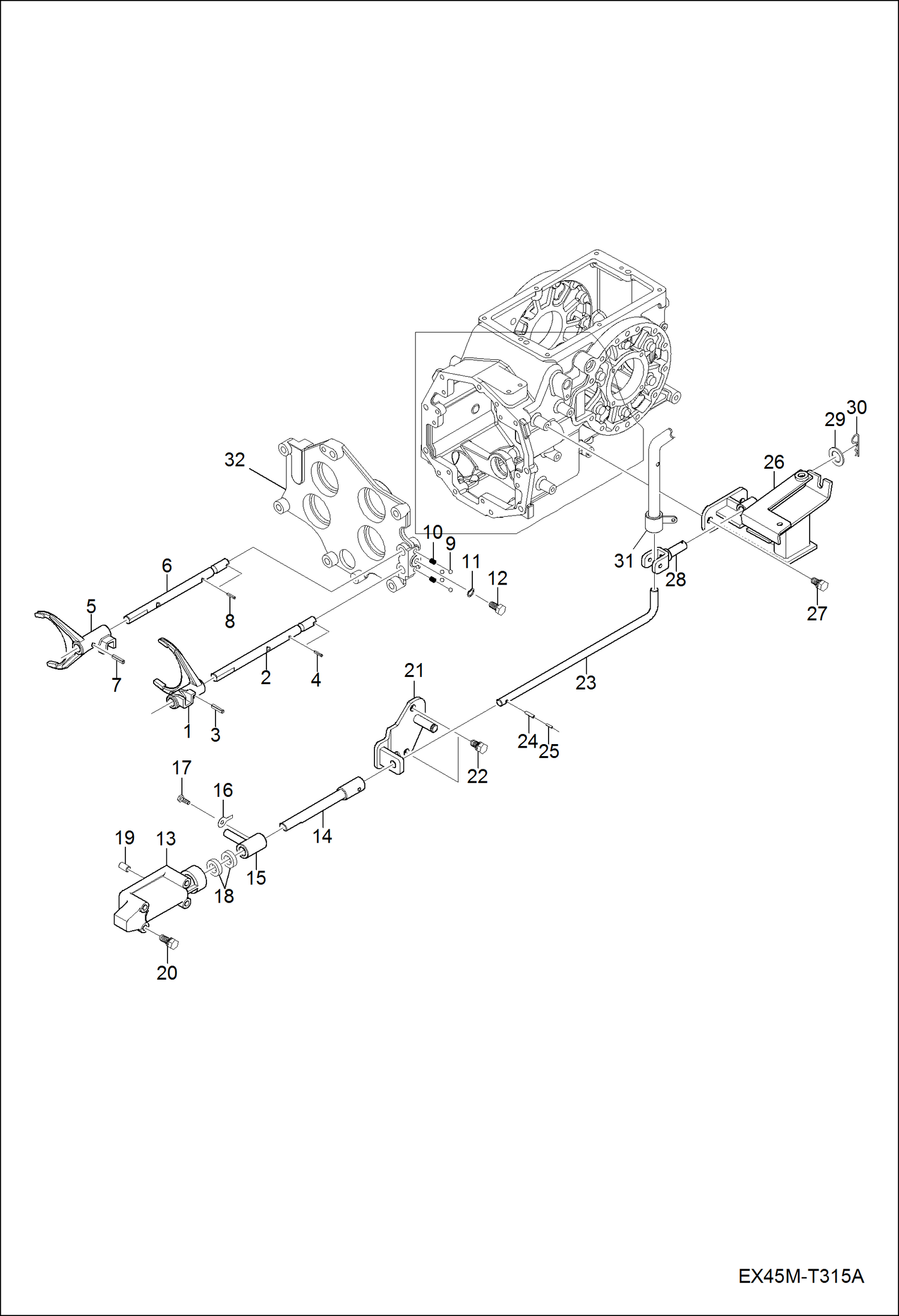 Схема запчастей Bobcat CT335 - MAIN SPEED FORK GROUP DRIVE TRAIN