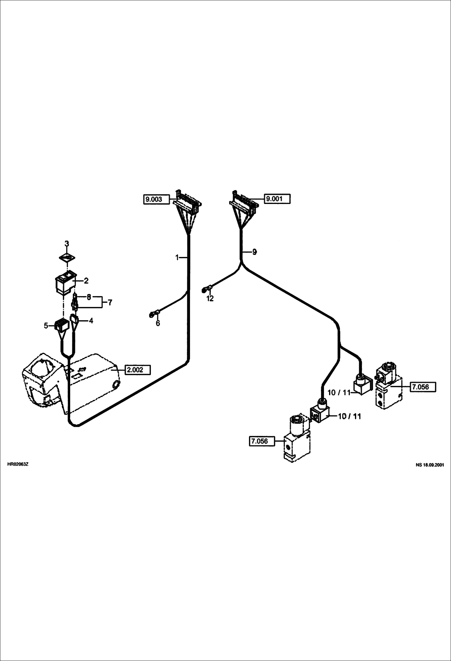 Схема запчастей Bobcat 442 - ELECTRIC INSTALLATION Changeover ISO/SAE ELECTRICAL SYSTEM