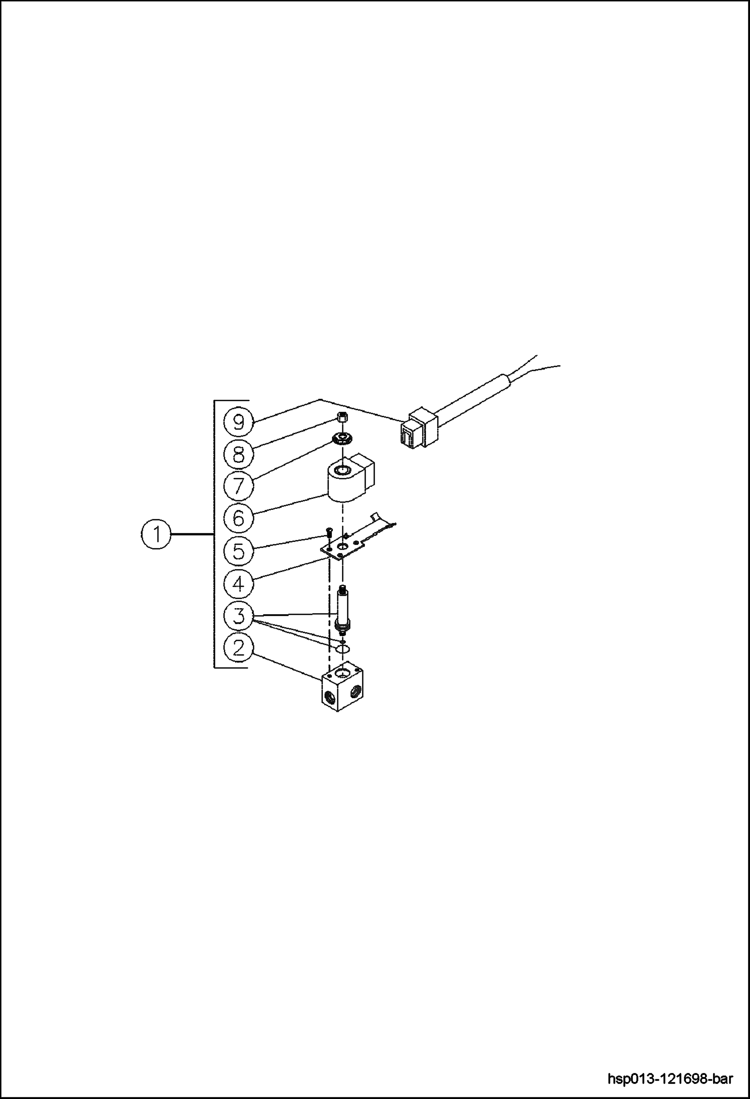 Схема запчастей Bobcat PRESSURE WASHER - FUEL SOLENOID EQUIPMENT