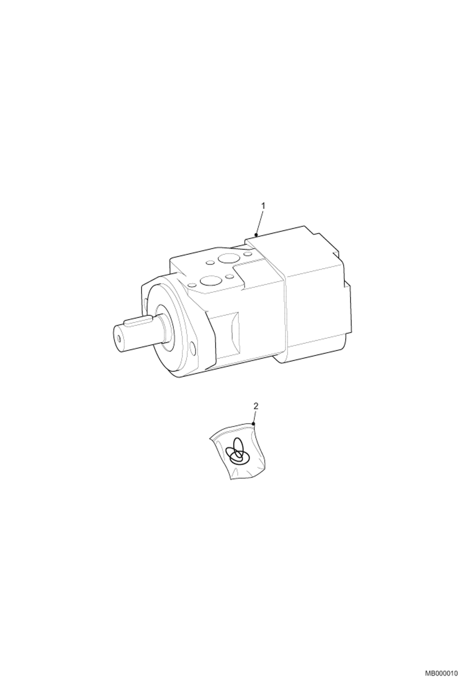 Схема запчастей Bobcat MIXING BUCKET - Motor Loader