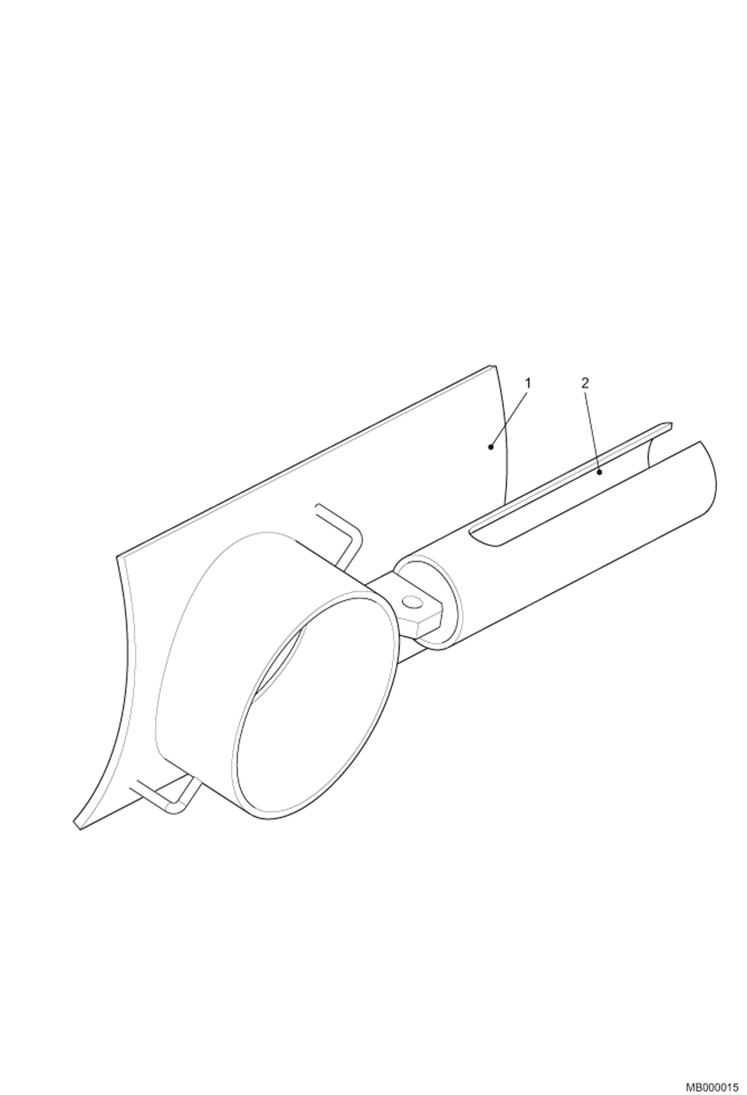 Схема запчастей Bobcat MIXING BUCKET - Gate Loader