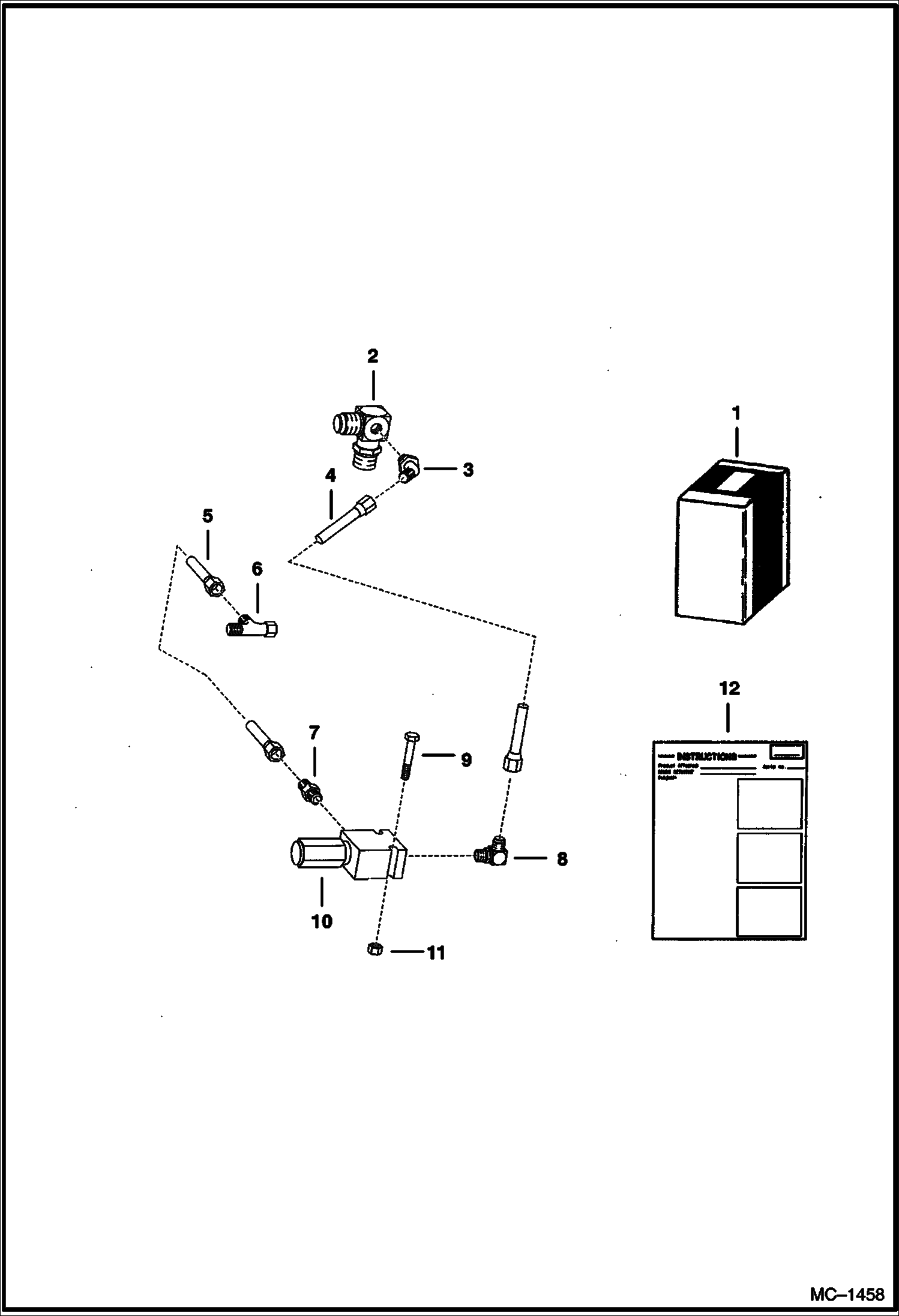 Схема запчастей Bobcat Articulated Loaders - AUXILIARY PORT RELIEF ACCESSORIES & OPTIONS