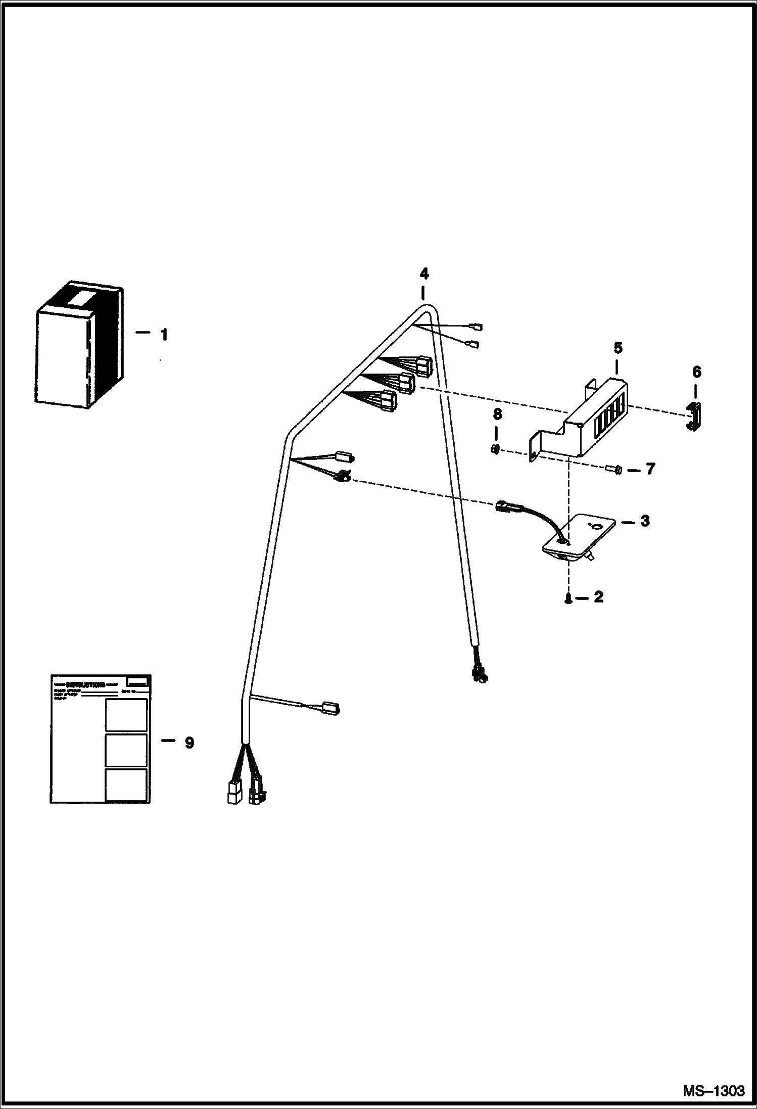 Схема запчастей Bobcat 400s - SIDE INSTRUMENT PANEL KIT (S/N 5200 11711 & Above, 5199 11425 & Above) ACCESSORIES & OPTIONS