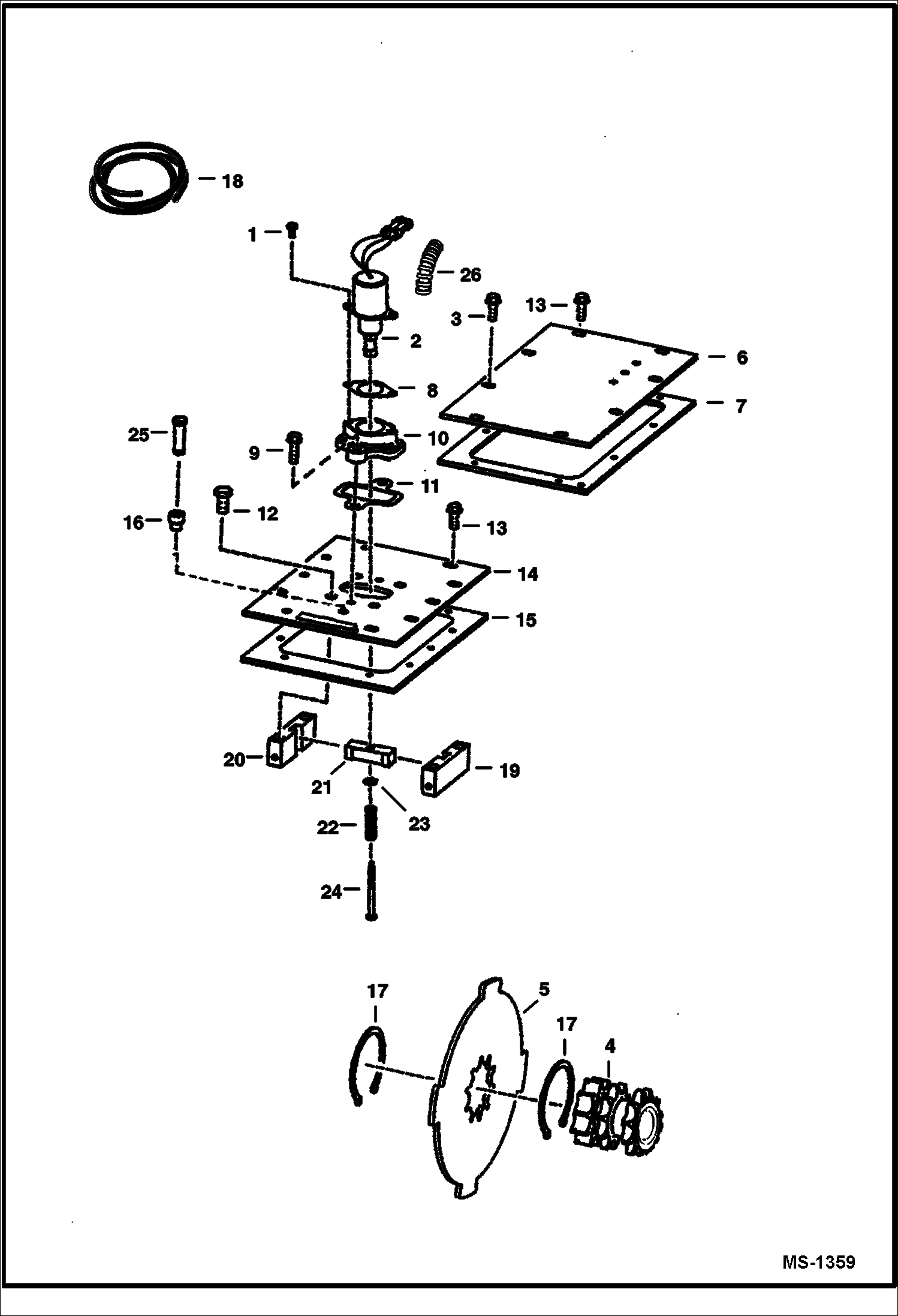 Схема запчастей Bobcat 500s - DISC BRAKE DRIVE TRAIN