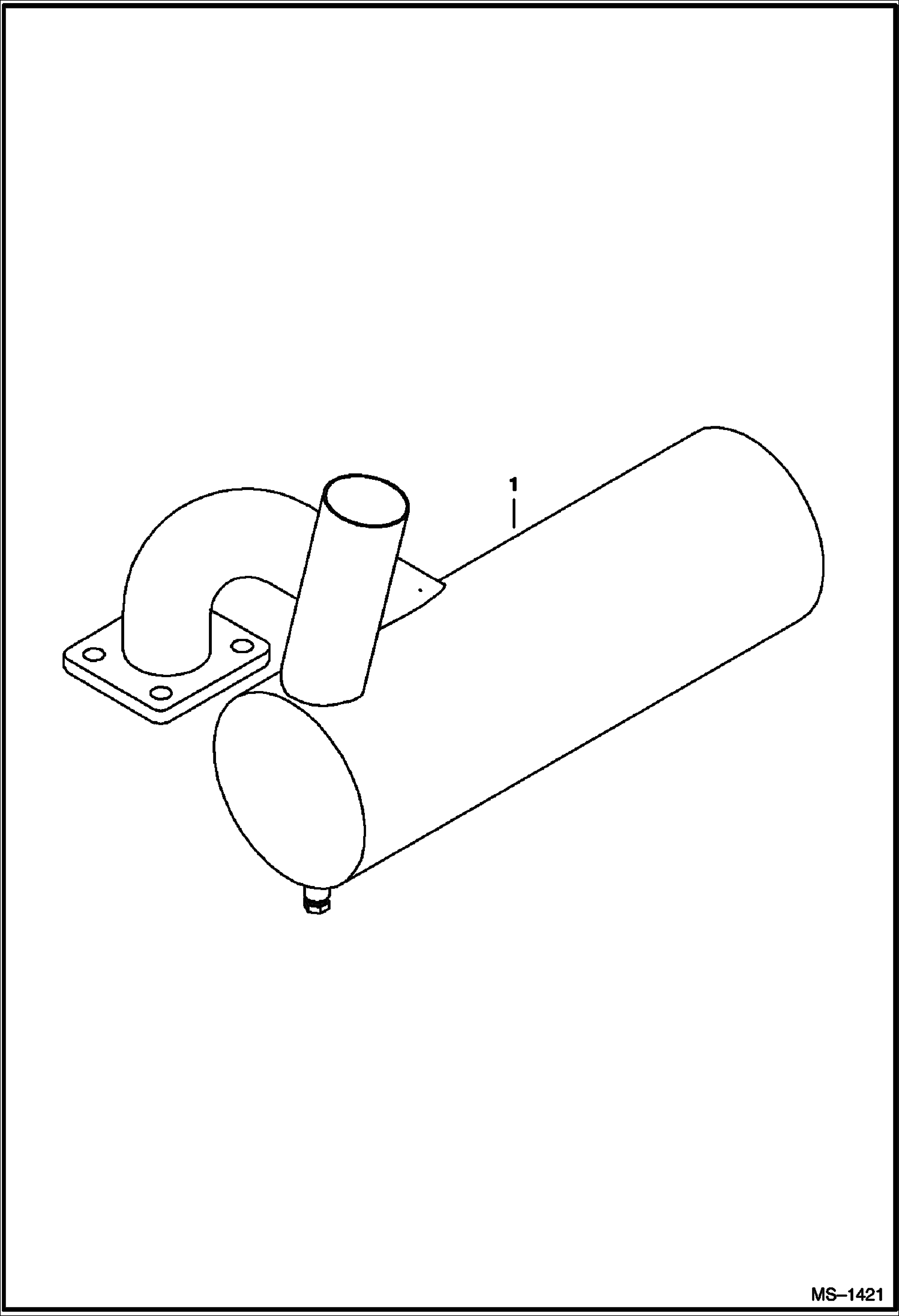 Схема запчастей Bobcat 400s - MUFFLER/PURIFIER KIT (5150 11001, 5151 11001 & Above) ACCESSORIES & OPTIONS