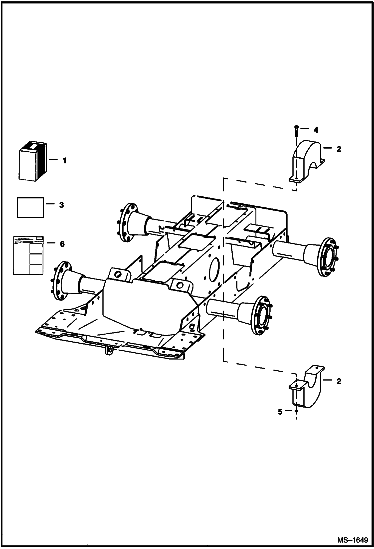 Схема запчастей Bobcat 800s - COUNTERWEIGHT KIT (2400 lb. Rear Axle) (S/N 5141 22464, 5142 25014 & Below) ACCESSORIES & OPTIONS