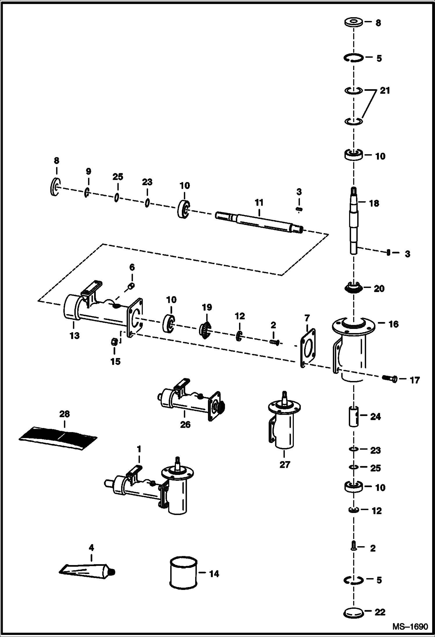 Схема запчастей Bobcat 800s - COOLING FAN DRIVE ASSY. POWER UNIT