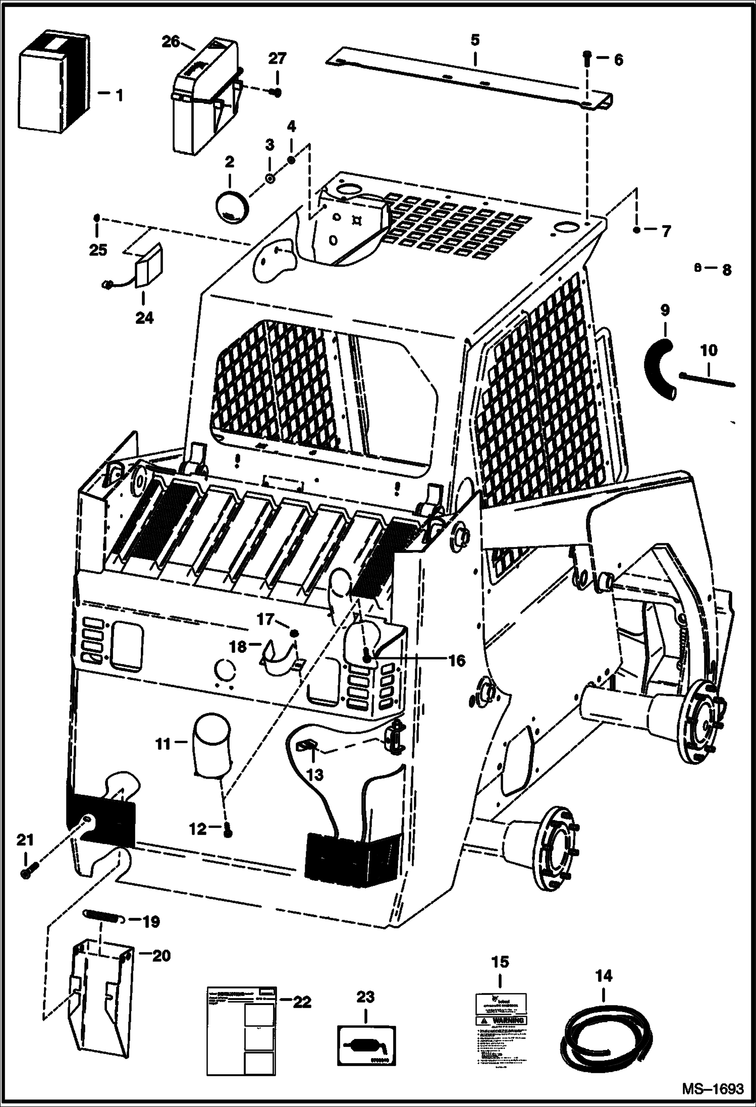 Схема запчастей Bobcat 800s - EUROPEAN ACCESSORIES ACCESSORIES & OPTIONS