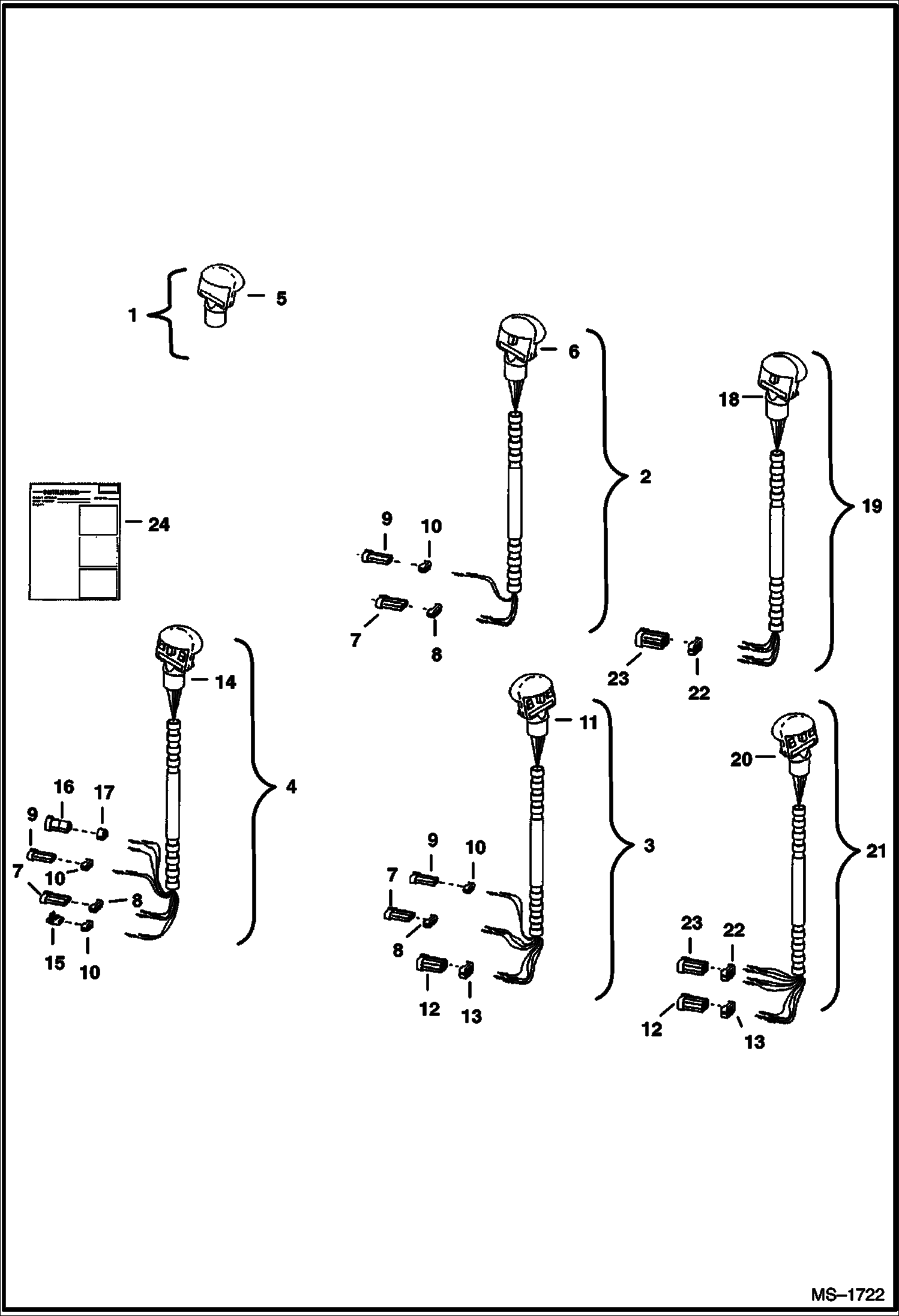 Схема запчастей Bobcat 800s - HANDLE KITS ACCESSORIES & OPTIONS