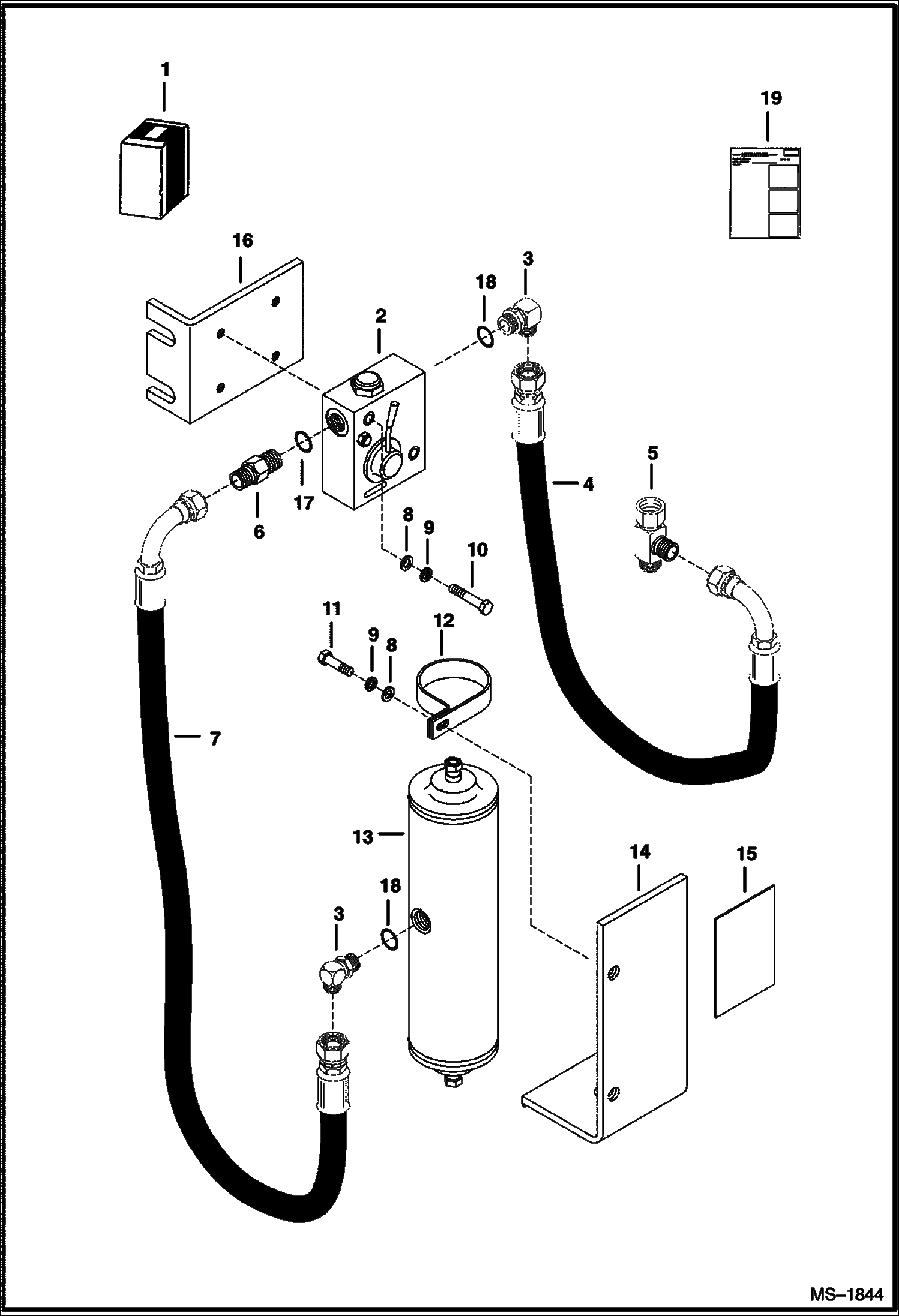 Схема запчастей Bobcat RIDE CONTROL KITS - RIDE CONTROL KIT (For Loaders 753, 763, 773, 863, S150, S160, S175, S185, A220, T180, T190, T200) Loader