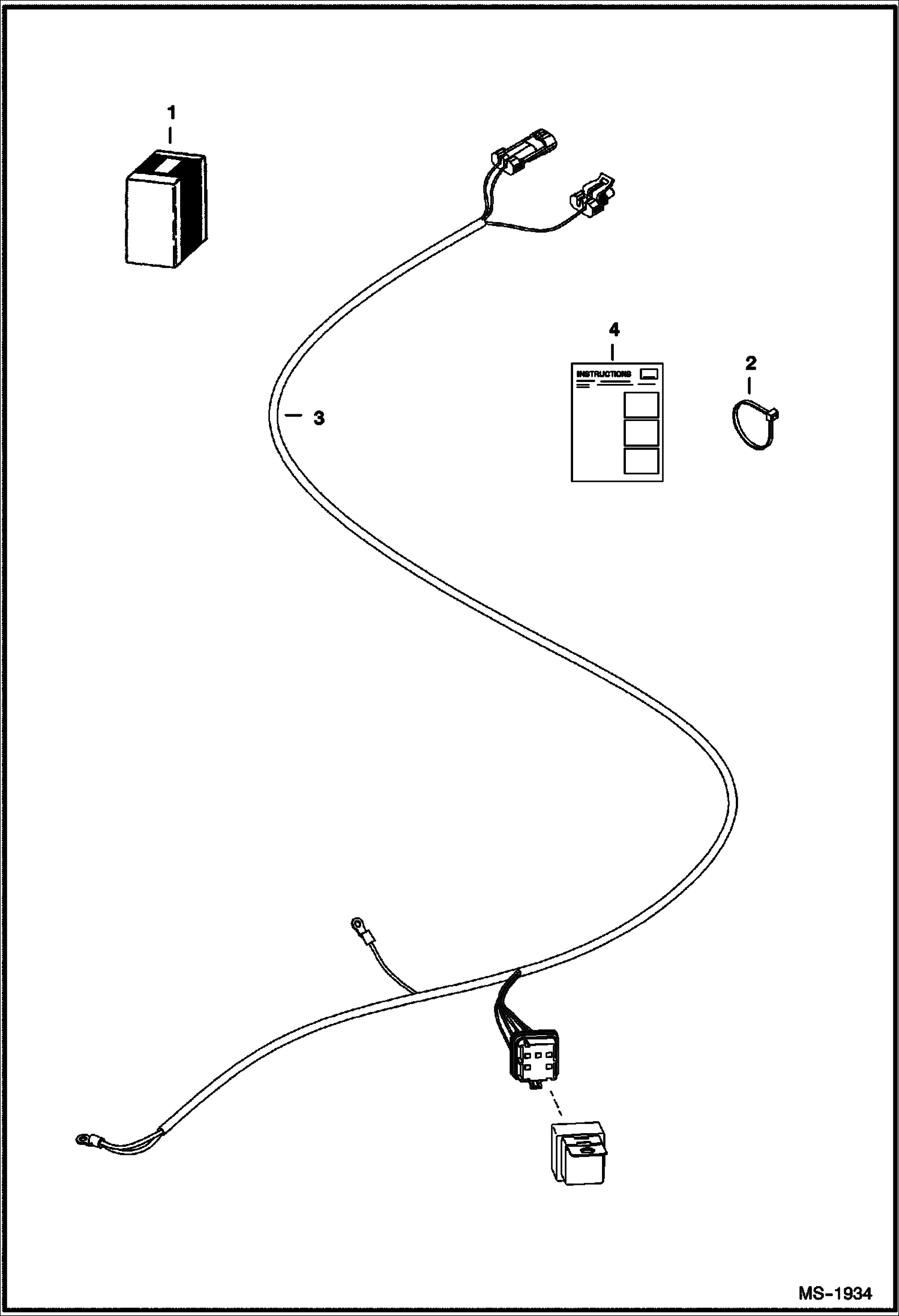 Схема запчастей Bobcat 400s - COOLING FAN HARNESS KIT ACCESSORIES & OPTIONS