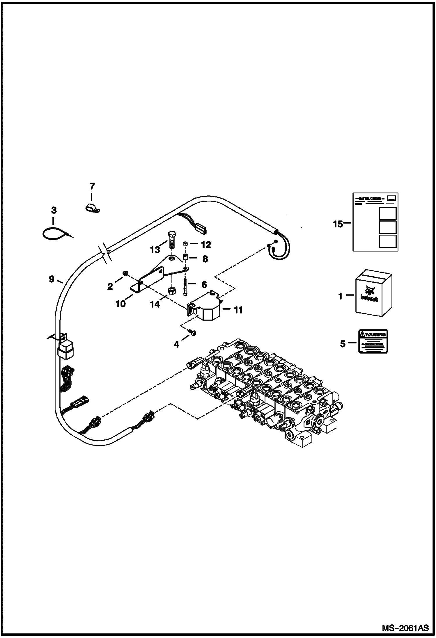 Схема запчастей Bobcat 323 - MOTION ALARM KIT ACCESSORIES & OPTIONS