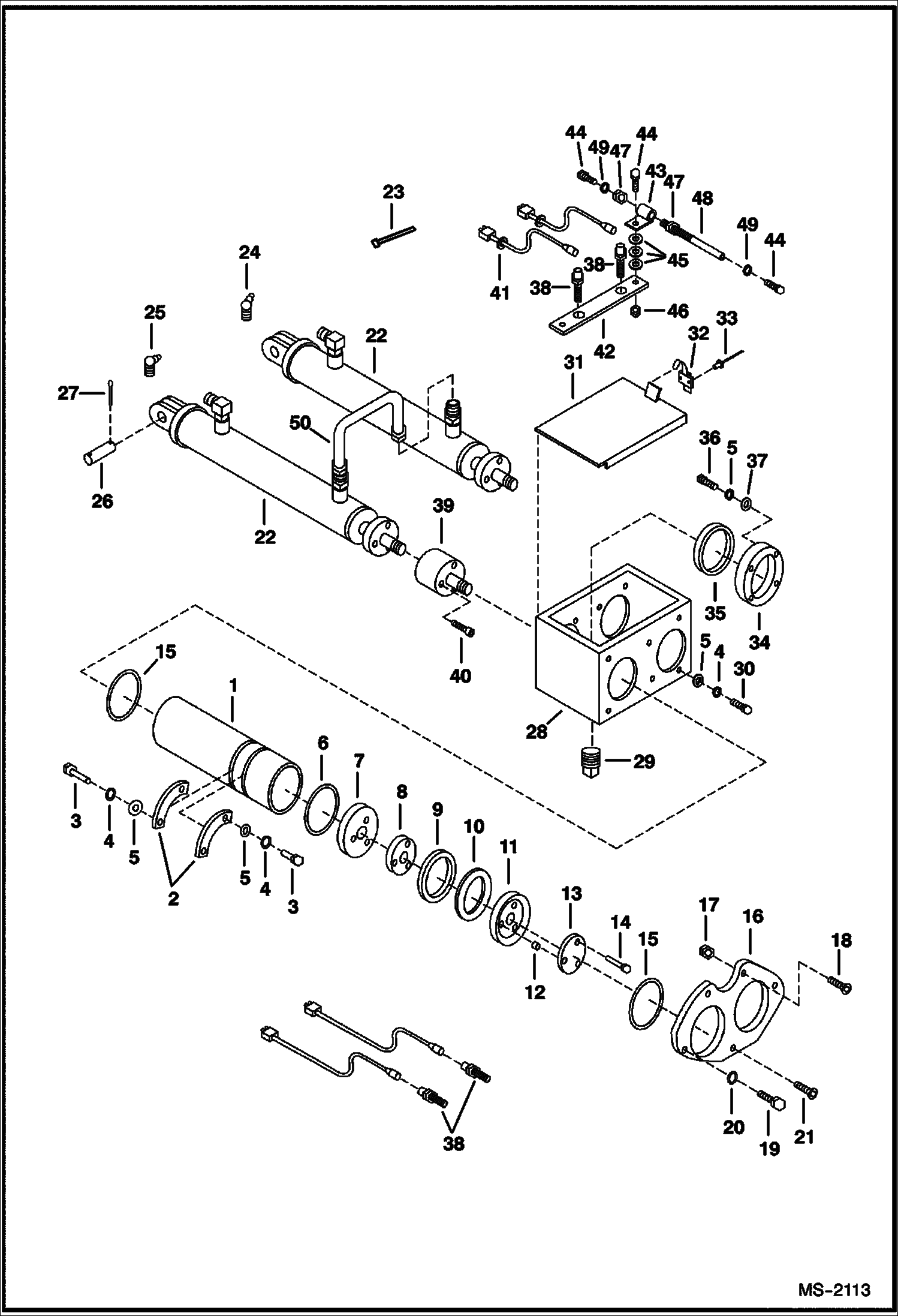 Схема запчастей Bobcat CONCRETE PUMP - CONCRETE PUMP - S/N PREFIX 2354 Pumping Assembly Loader