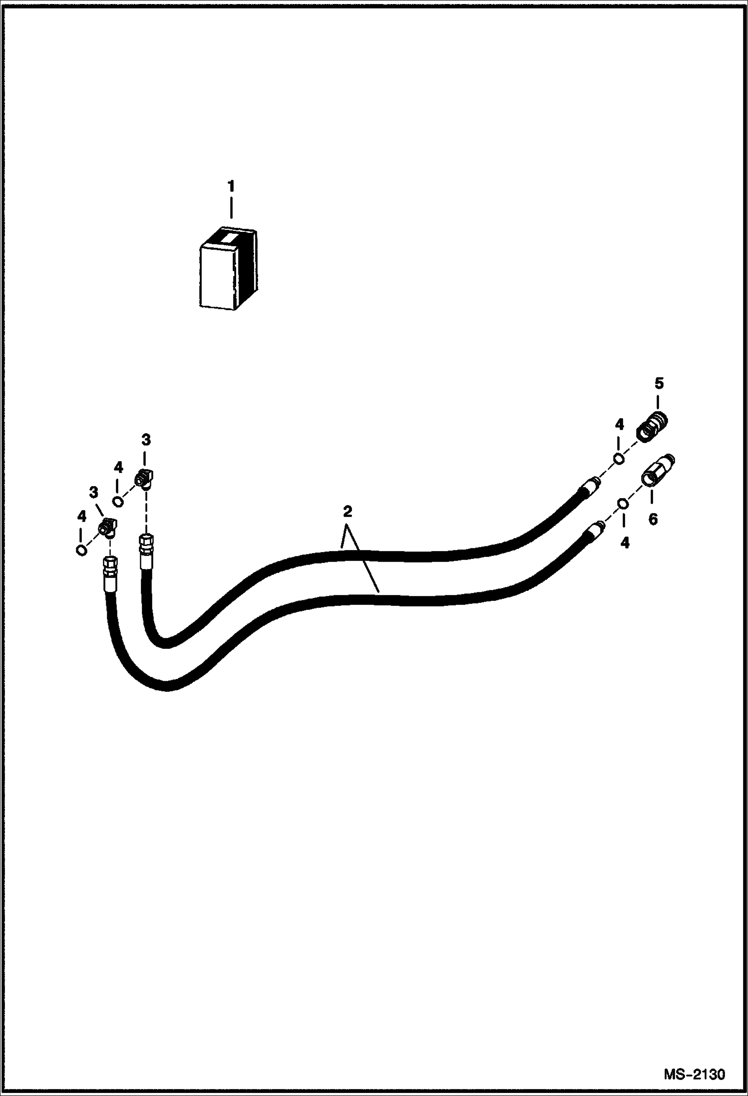 Схема запчастей Bobcat BREAKERS - BREAKER (Hose Kit) (HB880) (Use on 325, 331, 430 std, 430 ext.) (HB980) (Use on 331, 430 std, 430 ext.) Loader