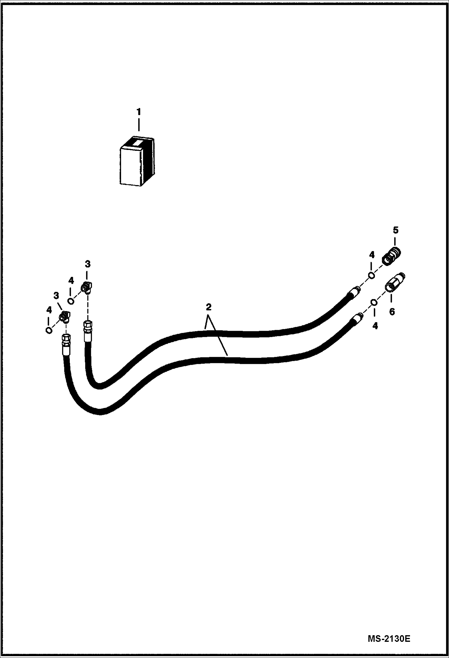 Схема запчастей Bobcat BREAKERS - BREAKER (Hose Kit) (HB1180) (HB1380) Loader