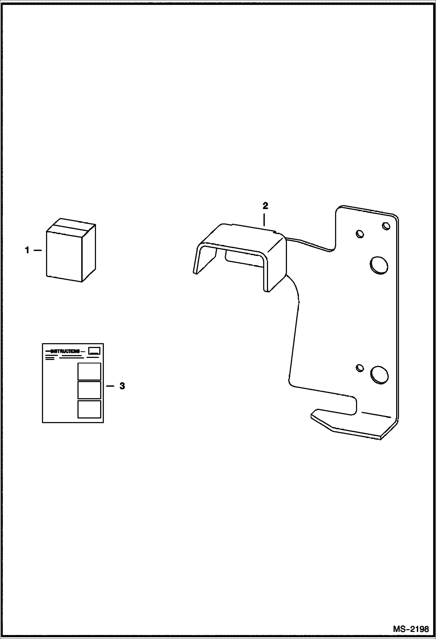 Схема запчастей Bobcat 5600 - HAND BRACKET KIT ACCESSORIES & OPTIONS