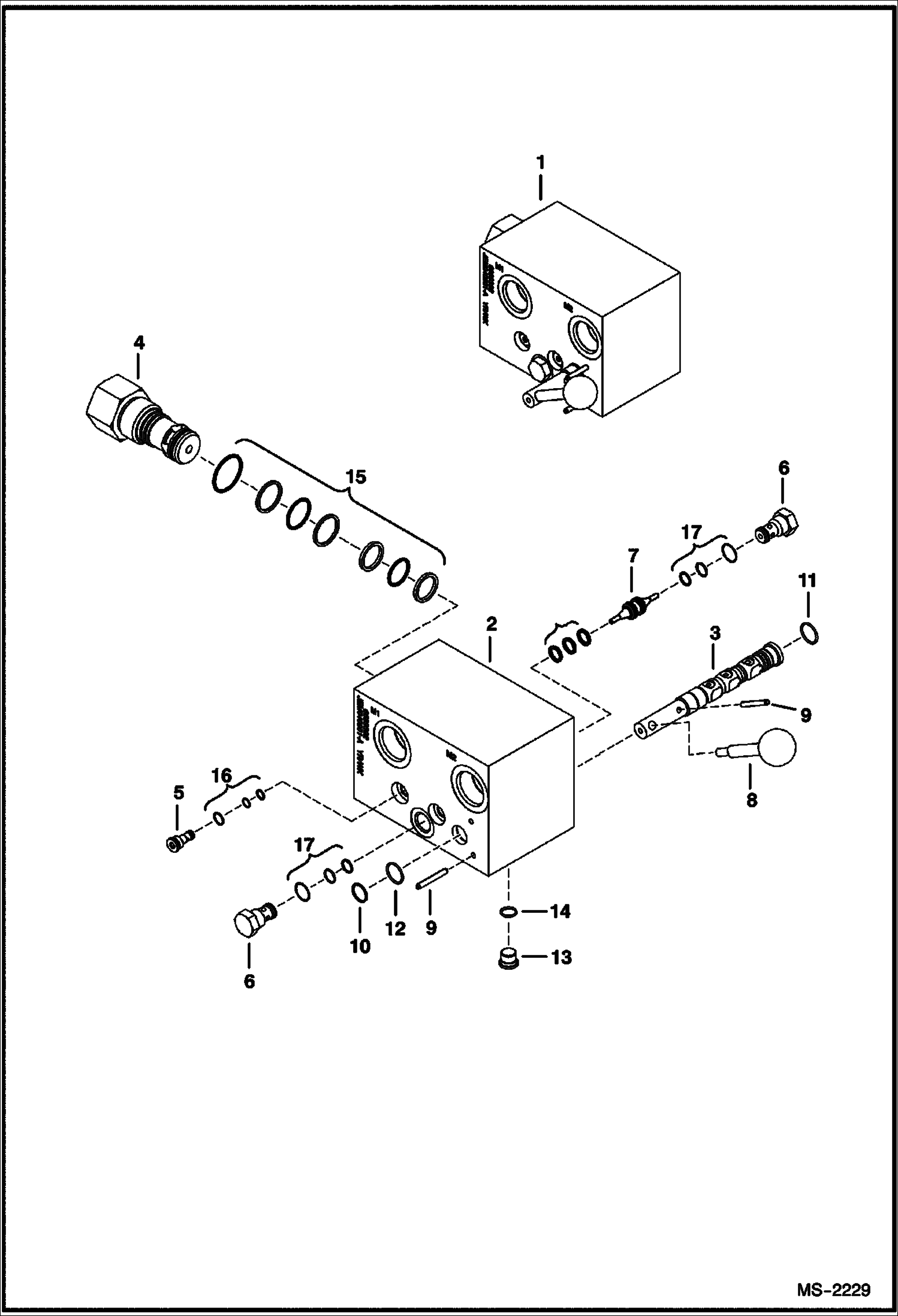 Схема запчастей Bobcat TRENCHERS - TRENCHER (Selector Valve) (LT414) Loader