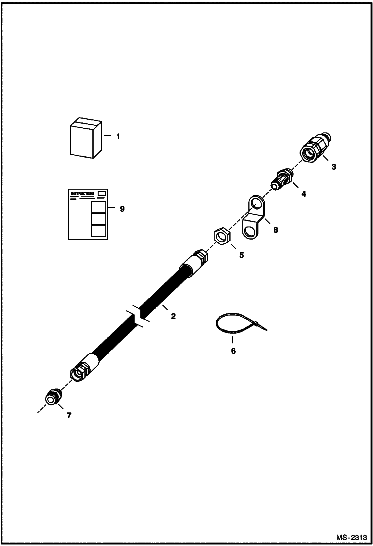 Схема запчастей Bobcat Mini Tracks Loaders - CASE DRAIN KIT ACCESSORIES & OPTIONS