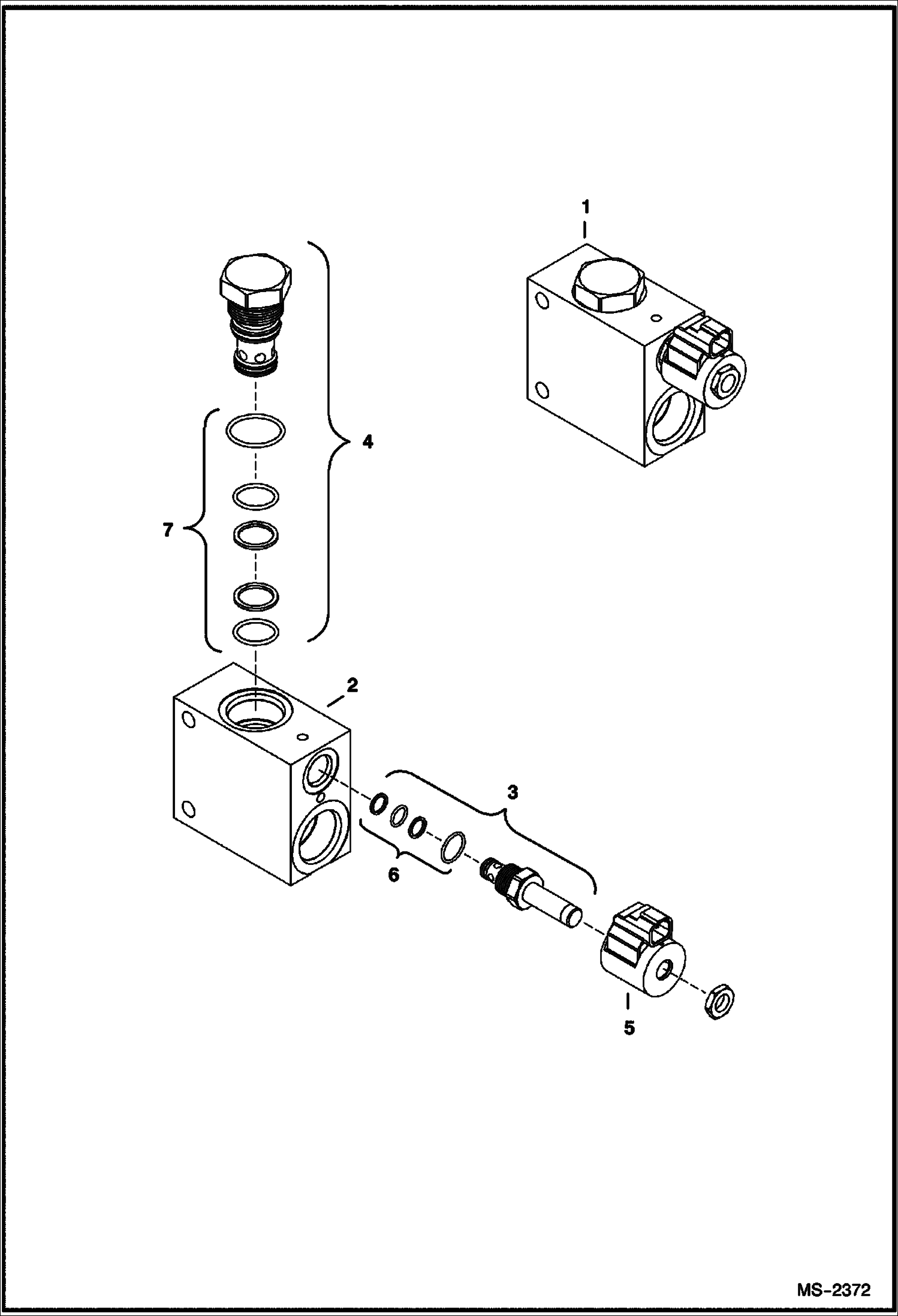 Схема запчастей Bobcat CHIPPER - 8B CHIPPER Shutoff Valve Loader