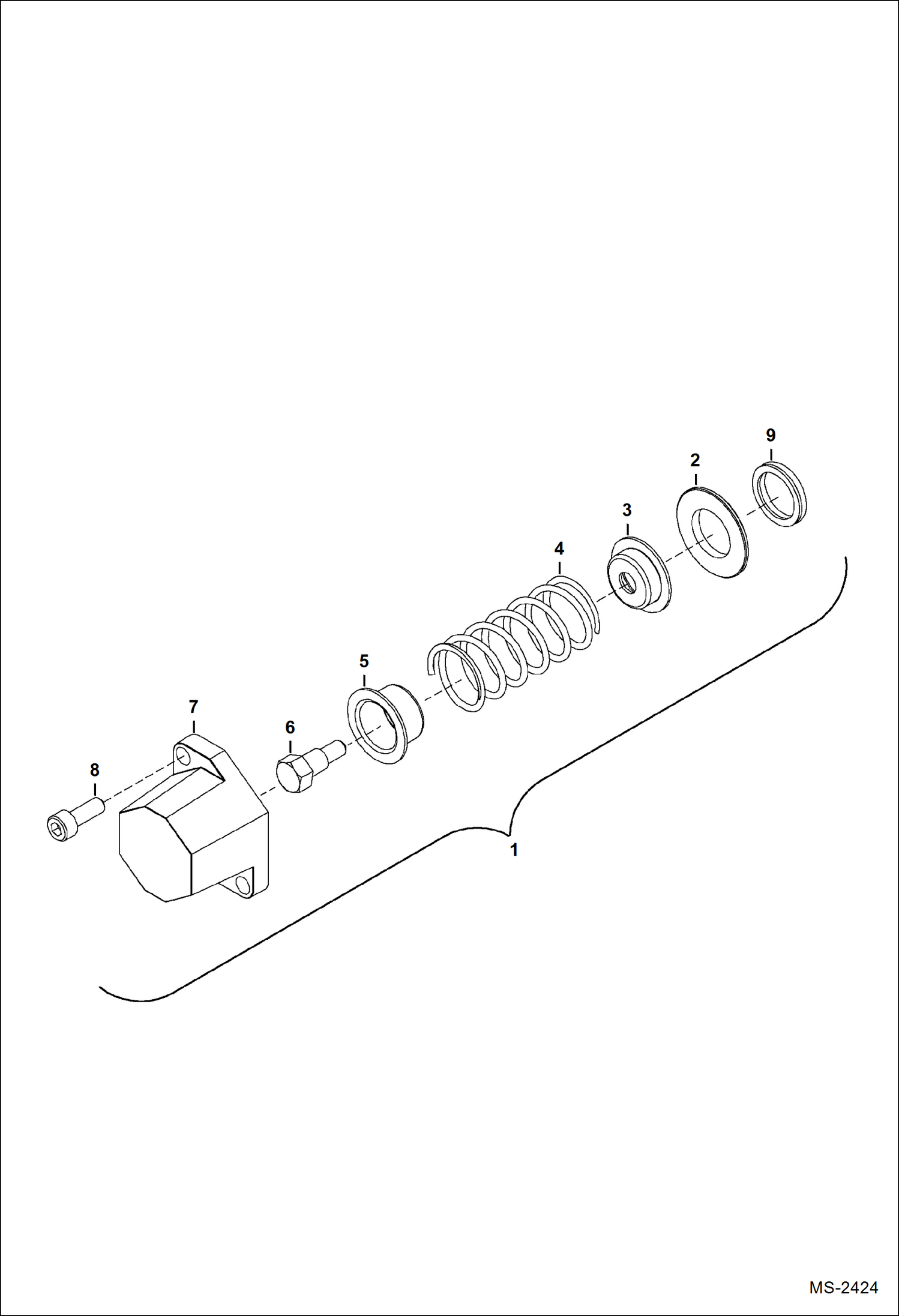 Схема запчастей Bobcat BACKHOE - BACKHOE (Control Valve) (Control) (8811 A558 & B393) 811/8811 BACKHOE