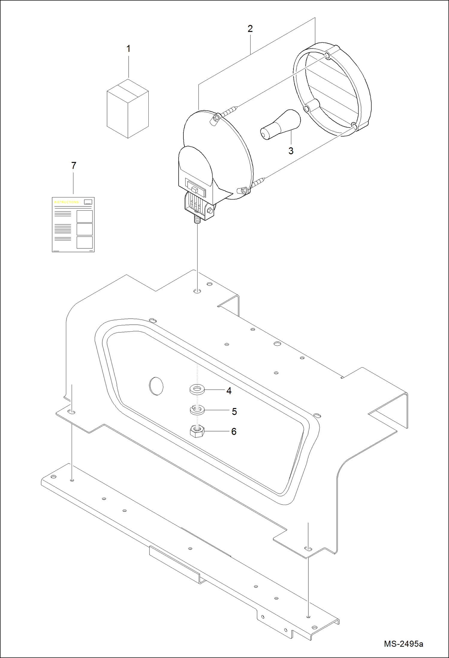 Схема запчастей Bobcat CT225 - LIGHT KIT (Work) ACCESSORIES & OPTIONS