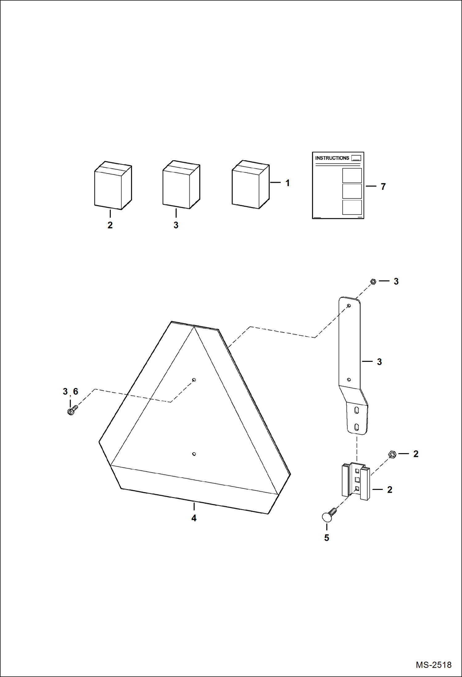 Схема запчастей Bobcat CT120 - SMV SIGN KIT ACCESSORIES & OPTIONS