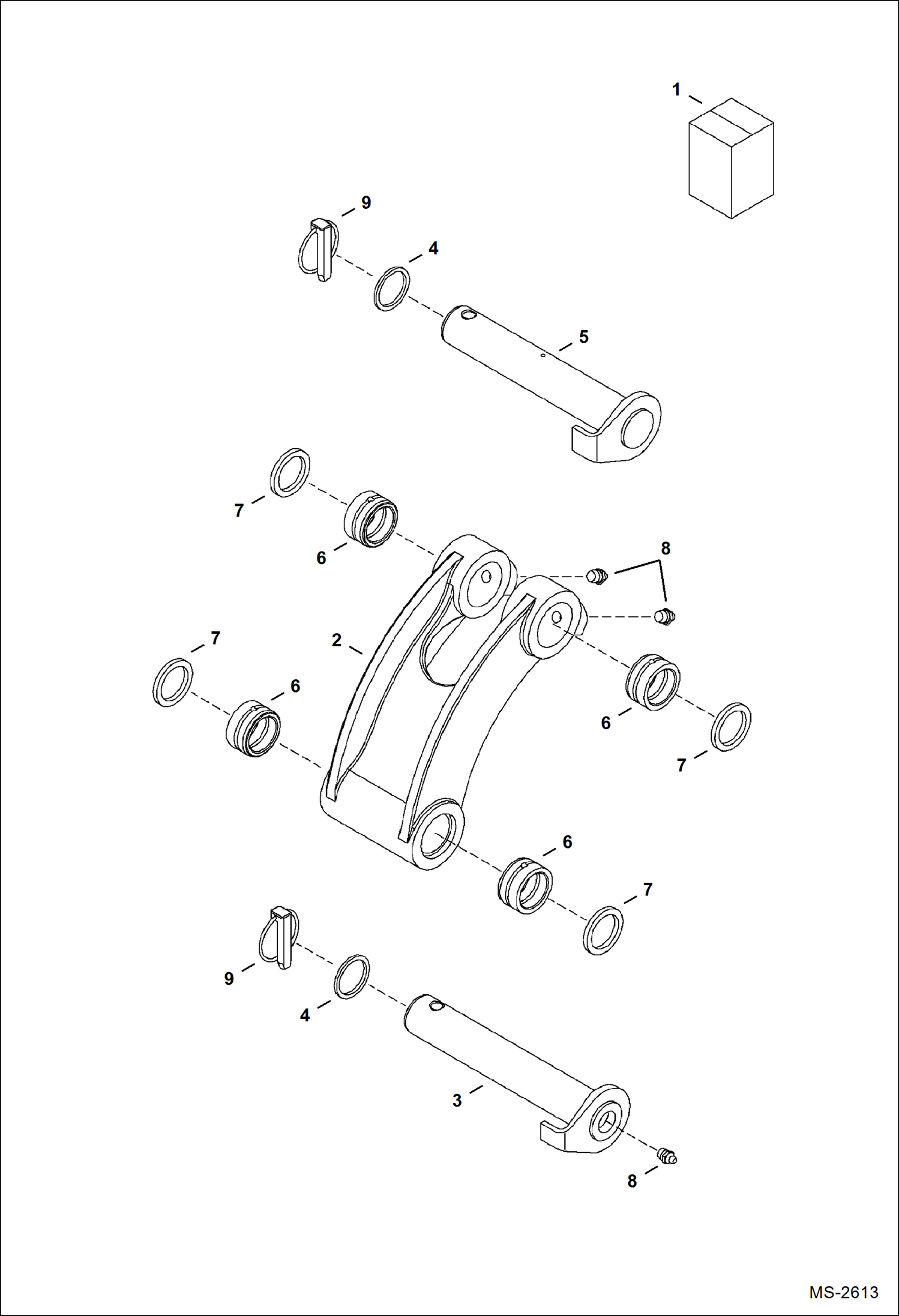 Схема запчастей Bobcat 337 - WIDE LINK KIT ACCESSORIES & OPTIONS