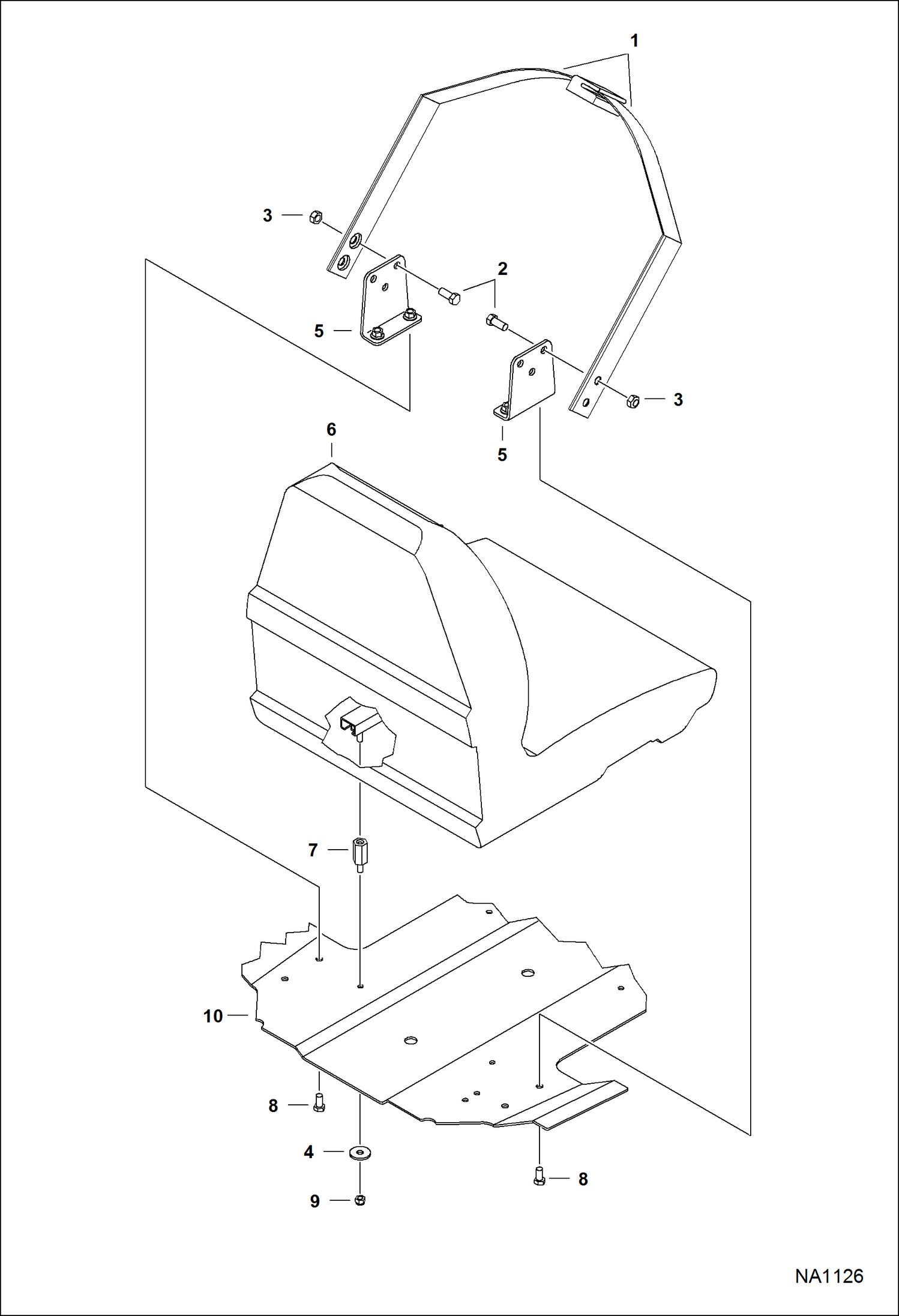 Схема запчастей Bobcat S-Series - SEAT & SEAT BELT MAIN FRAME