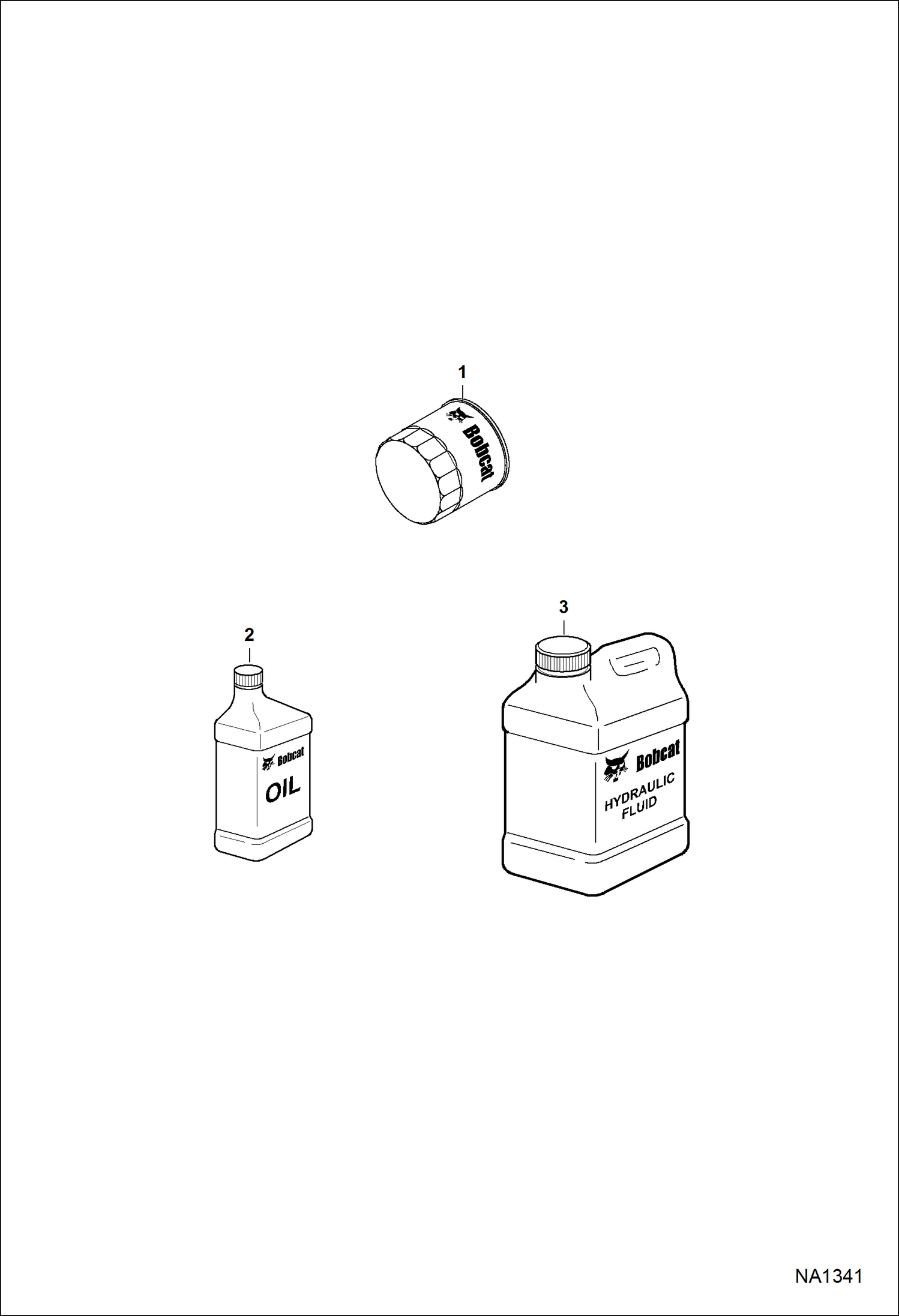 Схема запчастей Bobcat A-Series - SCHEDULED MAINTENANCE ITEMS (Every 50 Hours) MAINTENANCE ITEMS