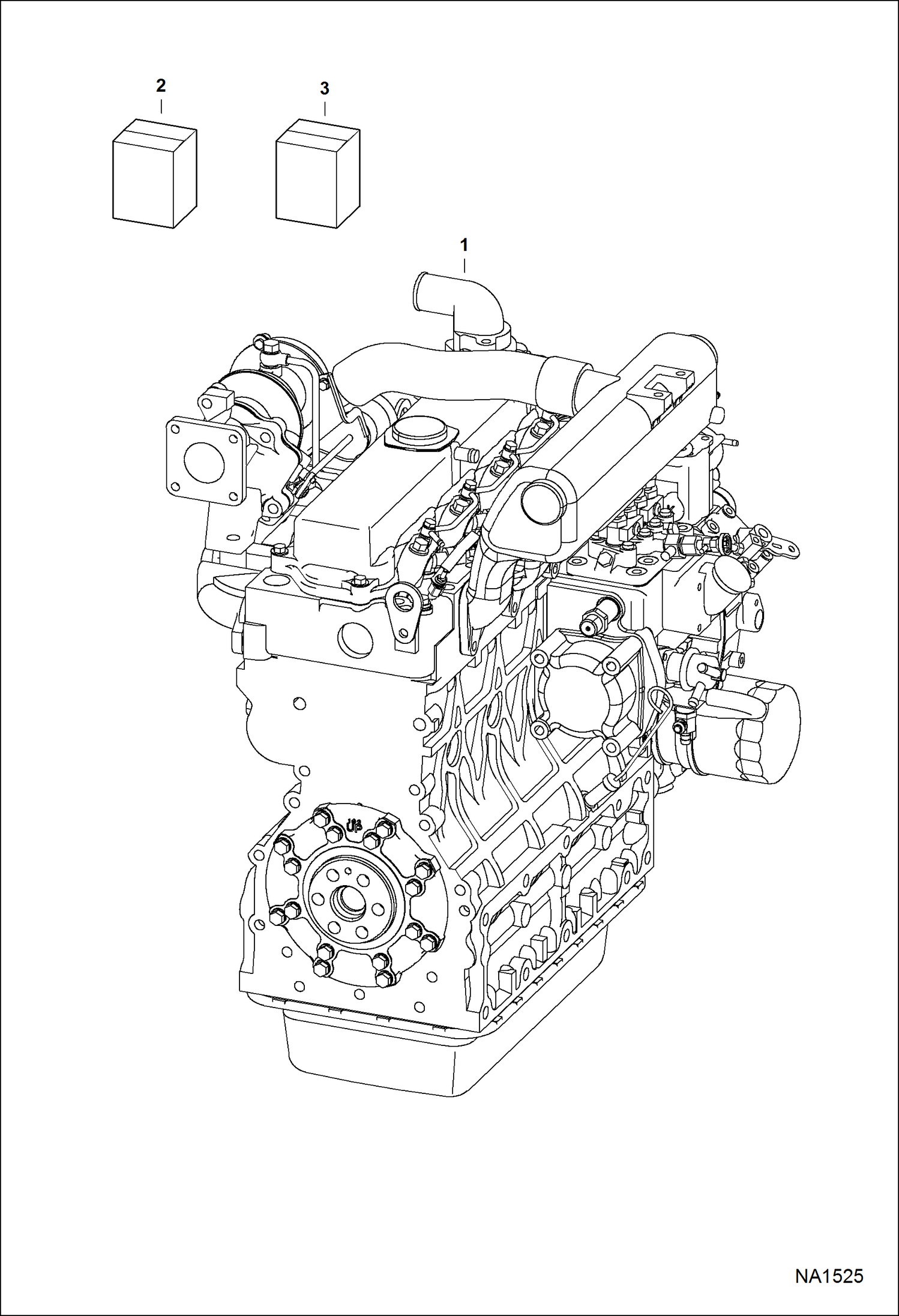 Схема запчастей Bobcat 5600 - ENGINE & GASKET KITS (Kubota - V2003-M-DI-T) POWER UNIT